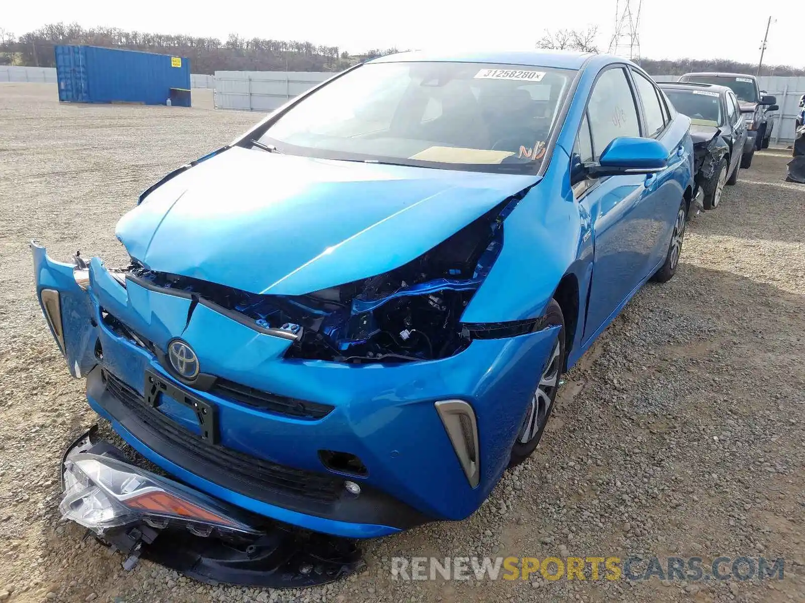 2 Photograph of a damaged car JTDL9RFU1K3006084 TOYOTA PRIUS 2019