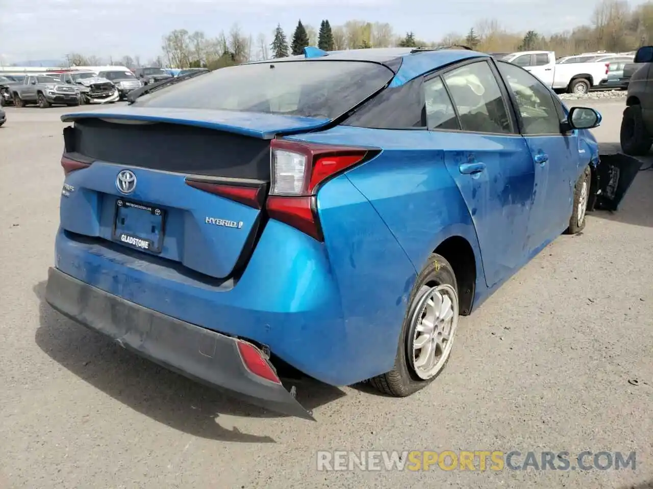 4 Photograph of a damaged car JTDL9RFU1K3006599 TOYOTA PRIUS 2019