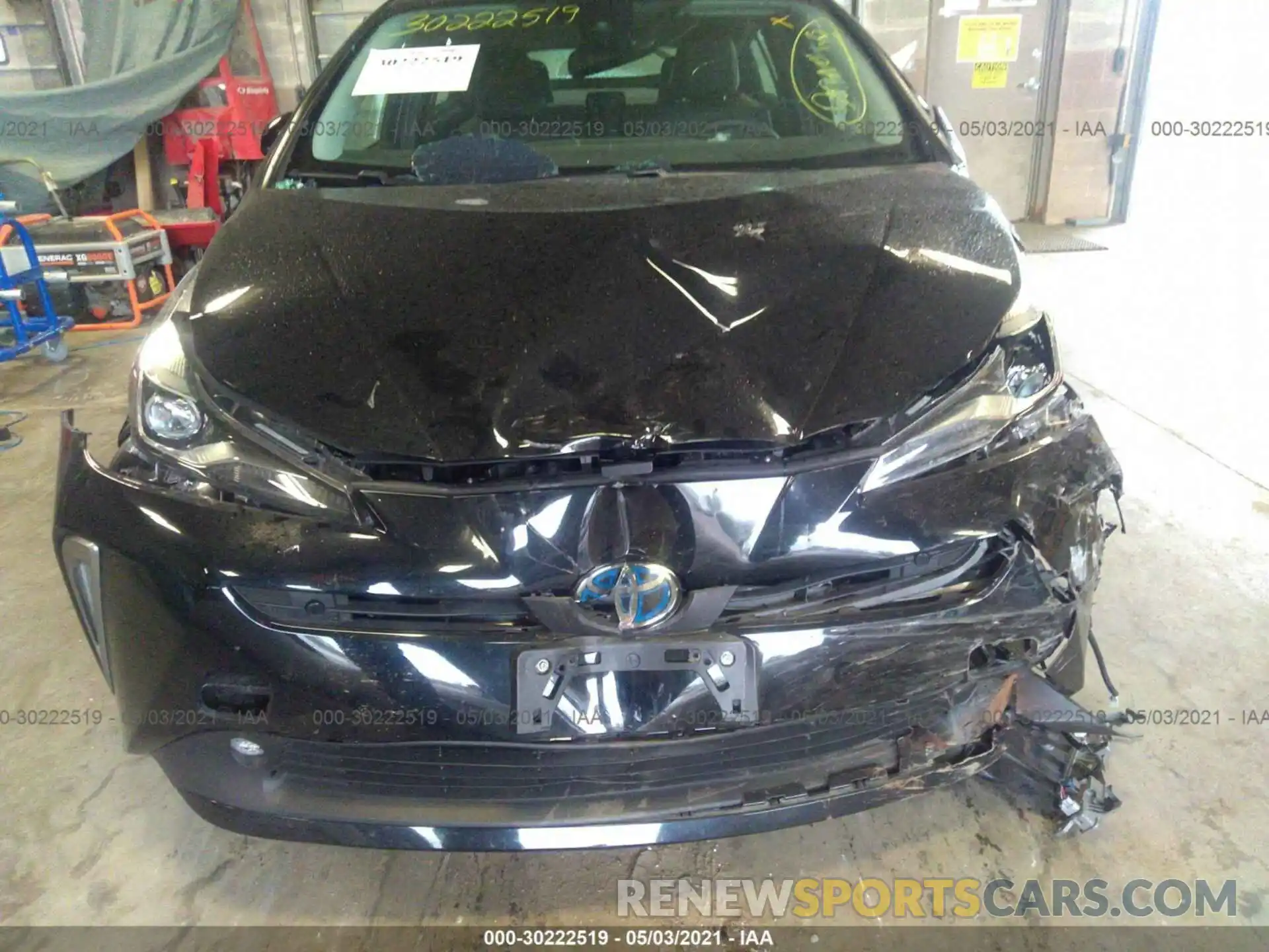 6 Фотография поврежденного автомобиля JTDL9RFU1K3006621 TOYOTA PRIUS 2019