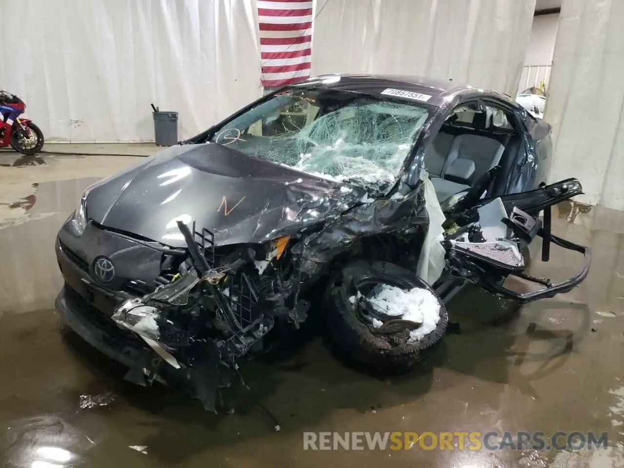 2 Photograph of a damaged car JTDL9RFU1K3006859 TOYOTA PRIUS 2019