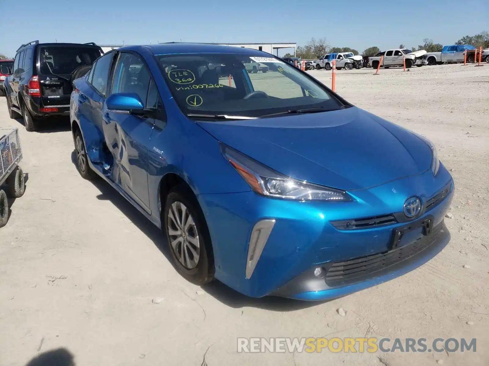 1 Photograph of a damaged car JTDL9RFU1K3007266 TOYOTA PRIUS 2019