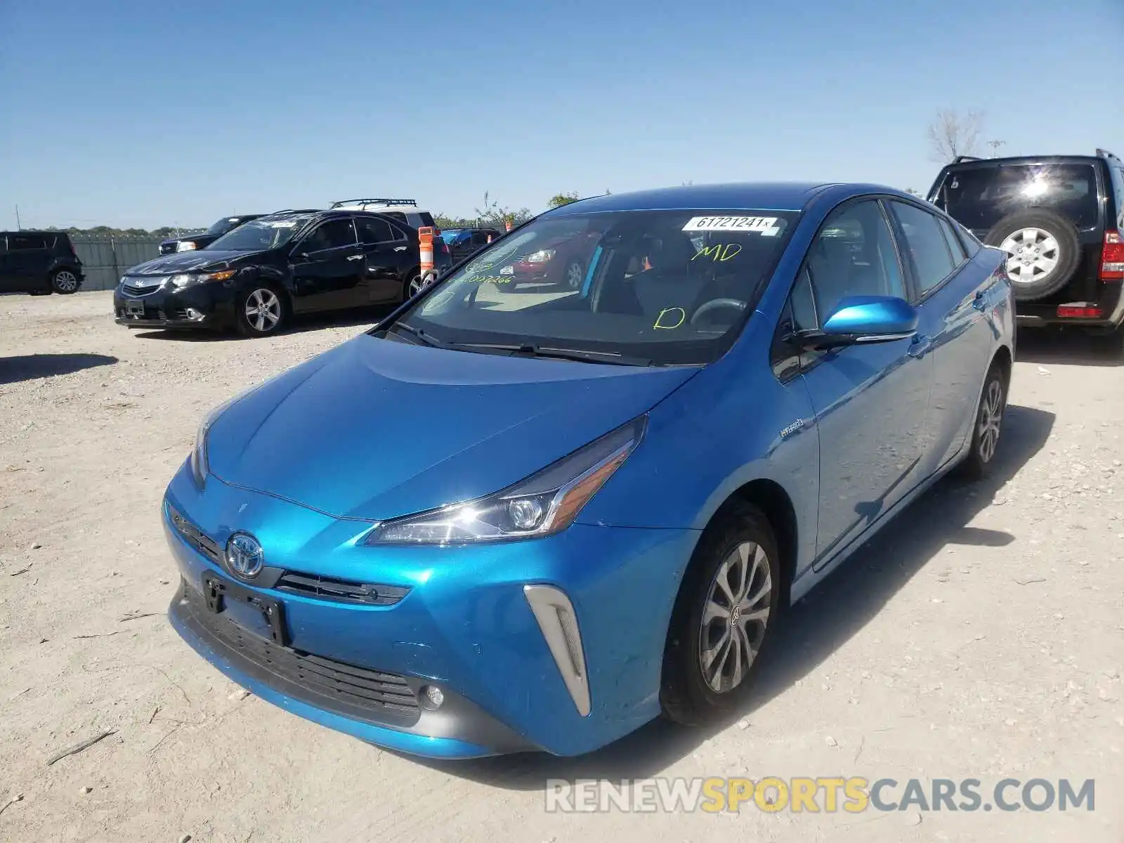 2 Photograph of a damaged car JTDL9RFU1K3007266 TOYOTA PRIUS 2019