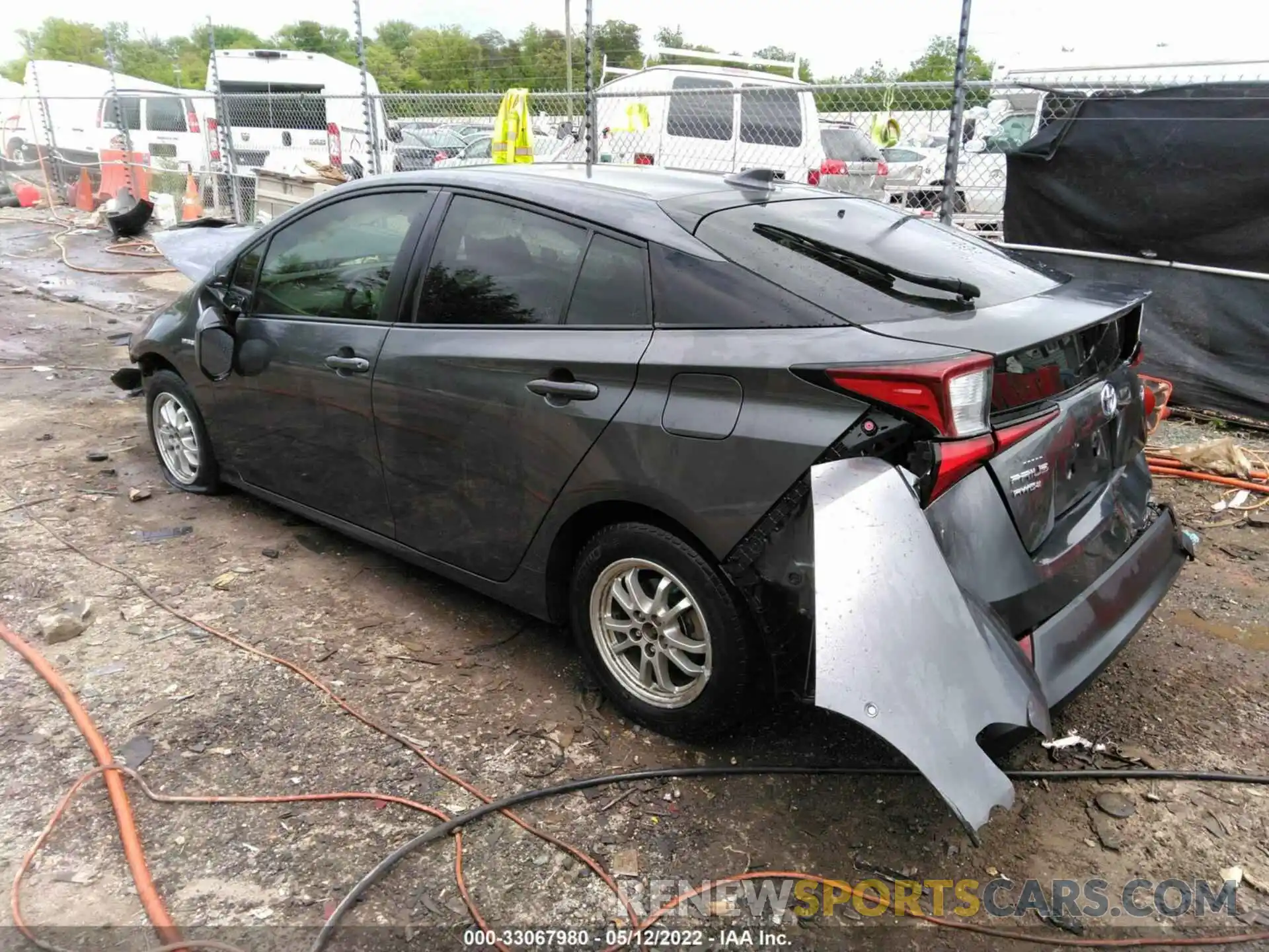 3 Фотография поврежденного автомобиля JTDL9RFU1K3007722 TOYOTA PRIUS 2019