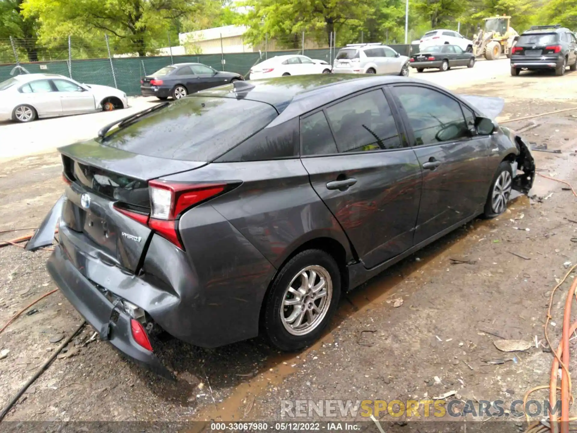 4 Фотография поврежденного автомобиля JTDL9RFU1K3007722 TOYOTA PRIUS 2019