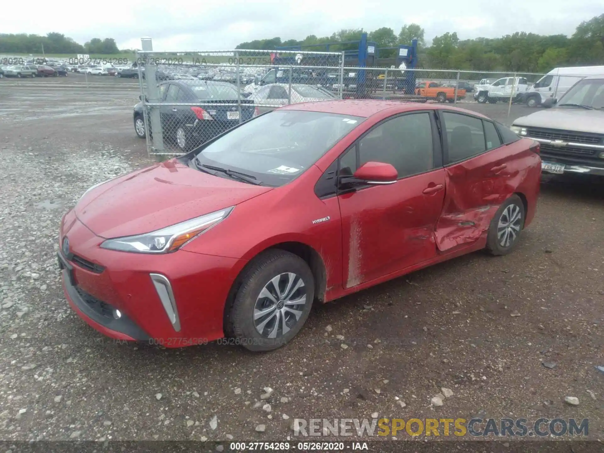 2 Photograph of a damaged car JTDL9RFU1K3008191 TOYOTA PRIUS 2019