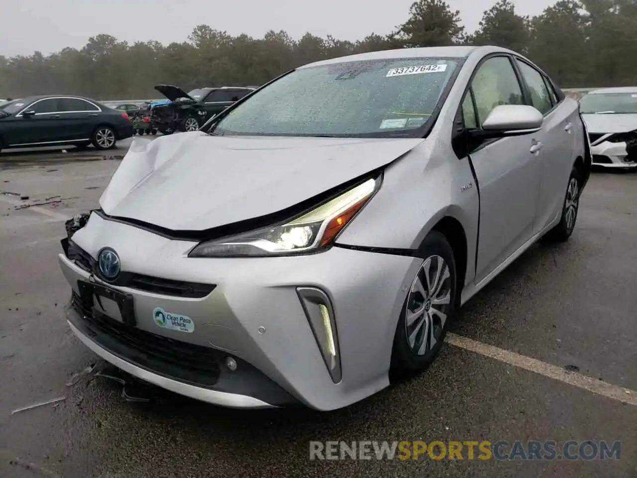 2 Photograph of a damaged car JTDL9RFU1K3009745 TOYOTA PRIUS 2019