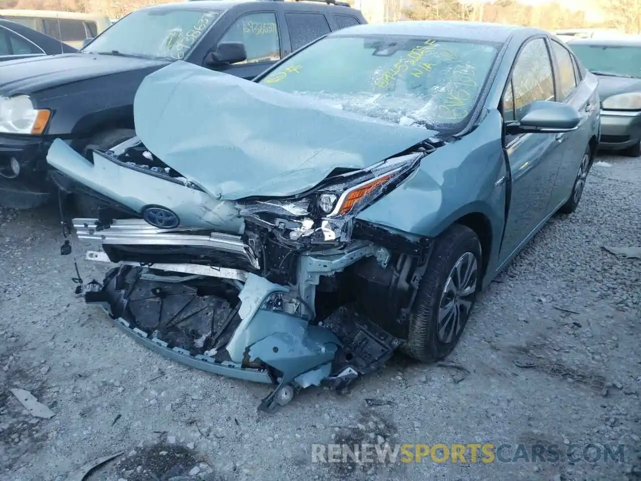 2 Photograph of a damaged car JTDL9RFU1K3010409 TOYOTA PRIUS 2019