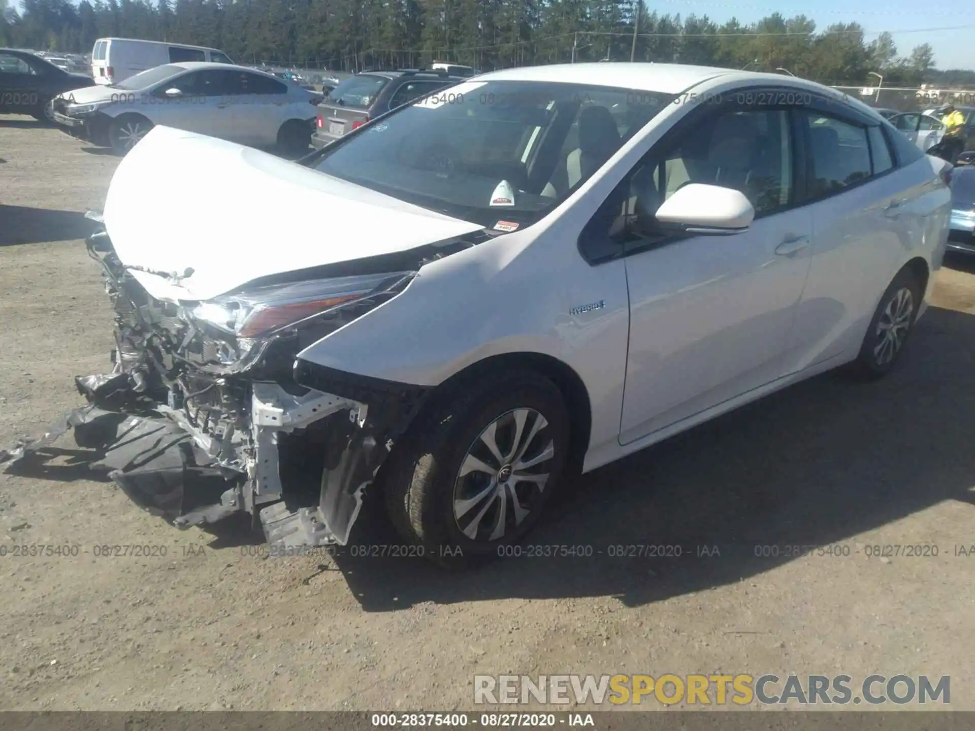 2 Photograph of a damaged car JTDL9RFU1K3011639 TOYOTA PRIUS 2019