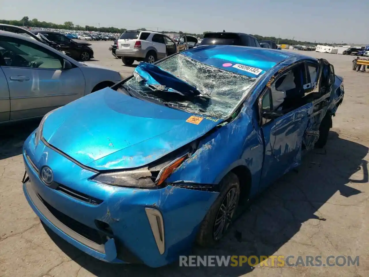 2 Photograph of a damaged car JTDL9RFU1K3012399 TOYOTA PRIUS 2019