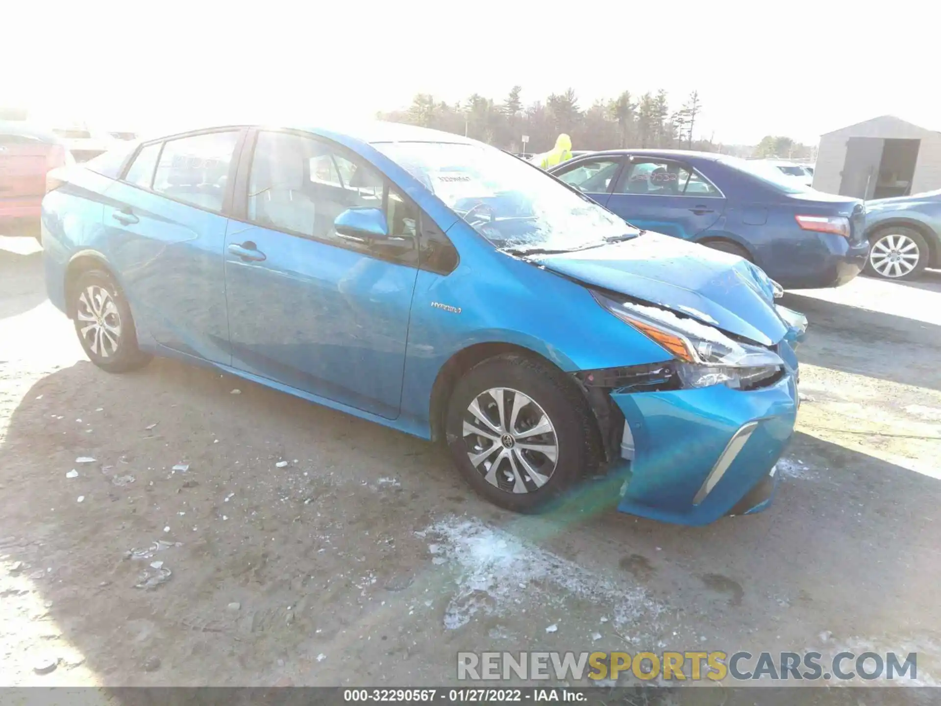 1 Photograph of a damaged car JTDL9RFU1K3013102 TOYOTA PRIUS 2019