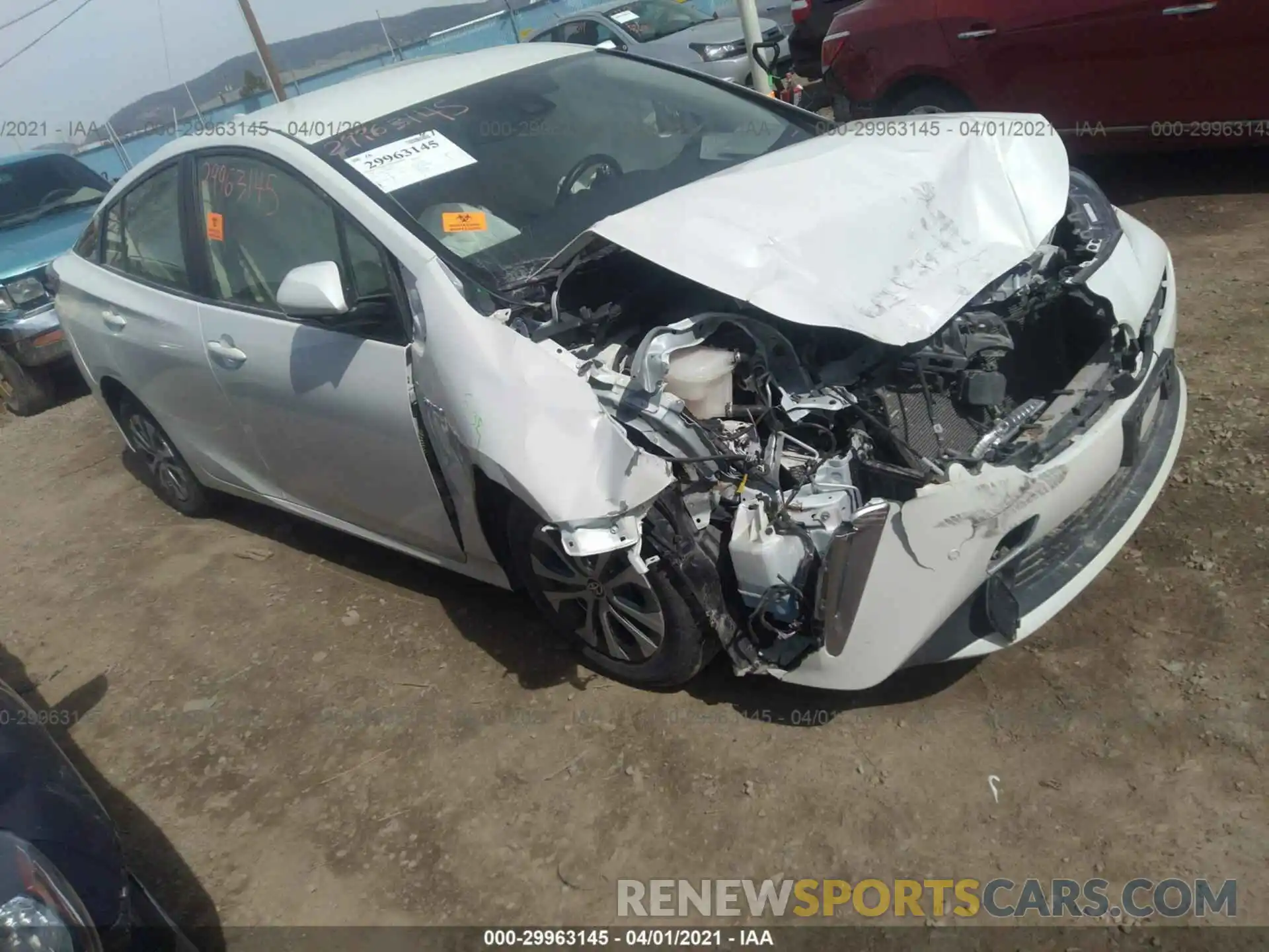 1 Photograph of a damaged car JTDL9RFU2K3001119 TOYOTA PRIUS 2019