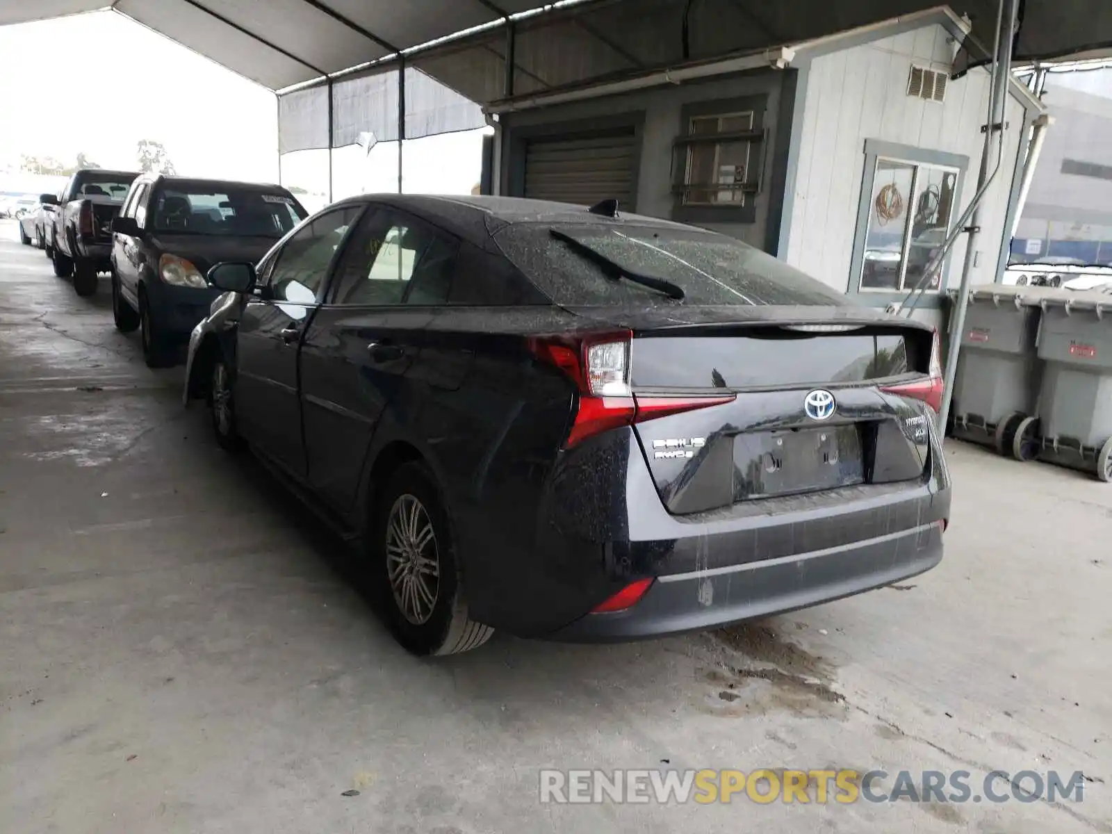 3 Photograph of a damaged car JTDL9RFU2K3001444 TOYOTA PRIUS 2019