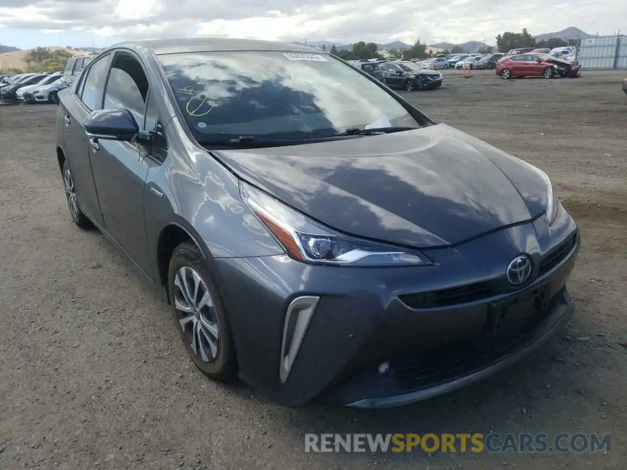 1 Photograph of a damaged car JTDL9RFU2K3001783 TOYOTA PRIUS 2019