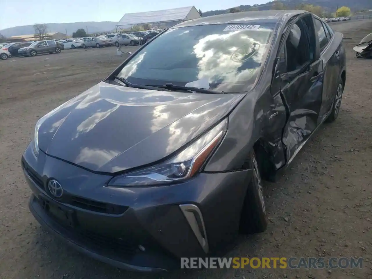 2 Photograph of a damaged car JTDL9RFU2K3001783 TOYOTA PRIUS 2019