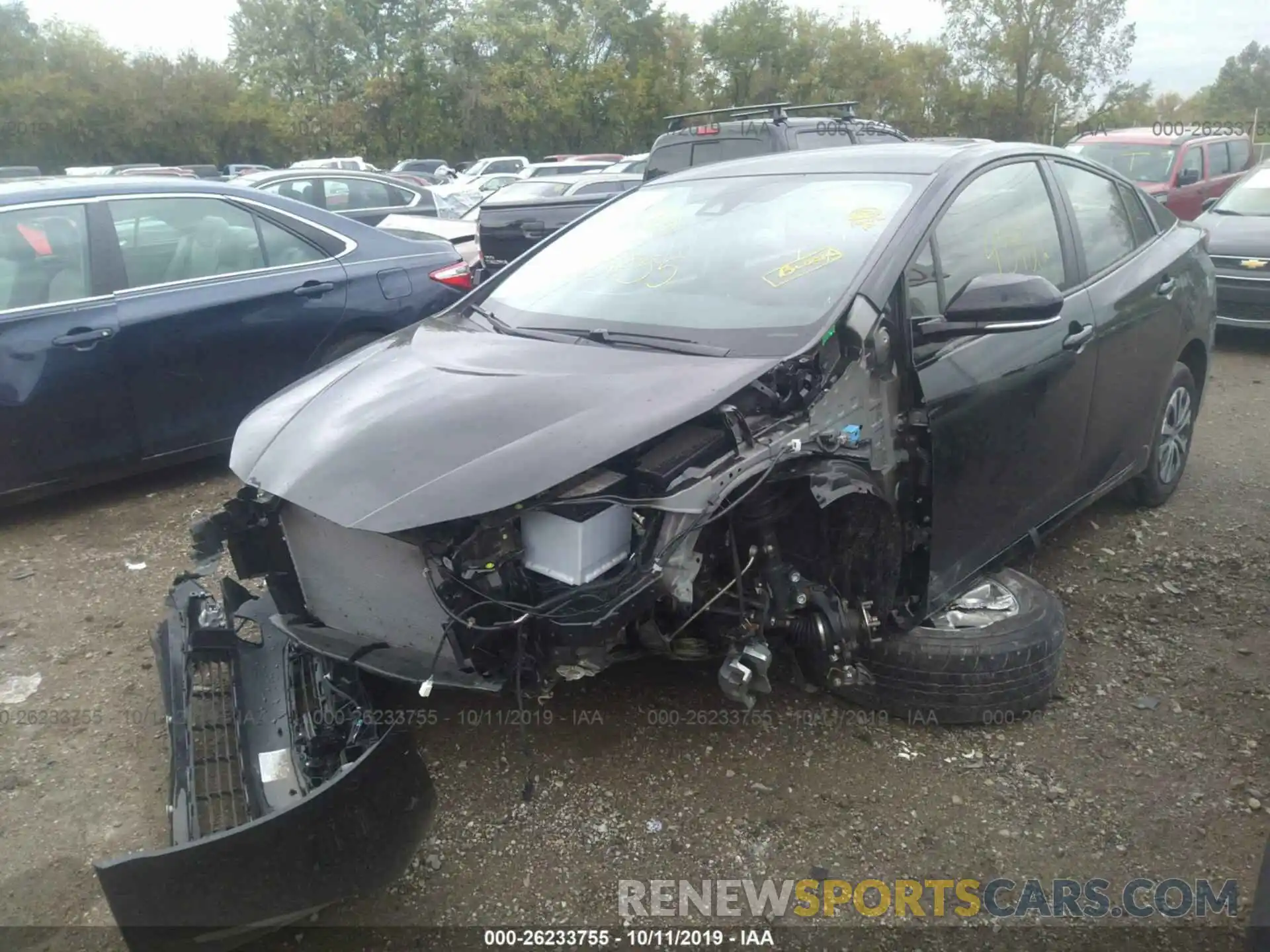 2 Photograph of a damaged car JTDL9RFU2K3001797 TOYOTA PRIUS 2019