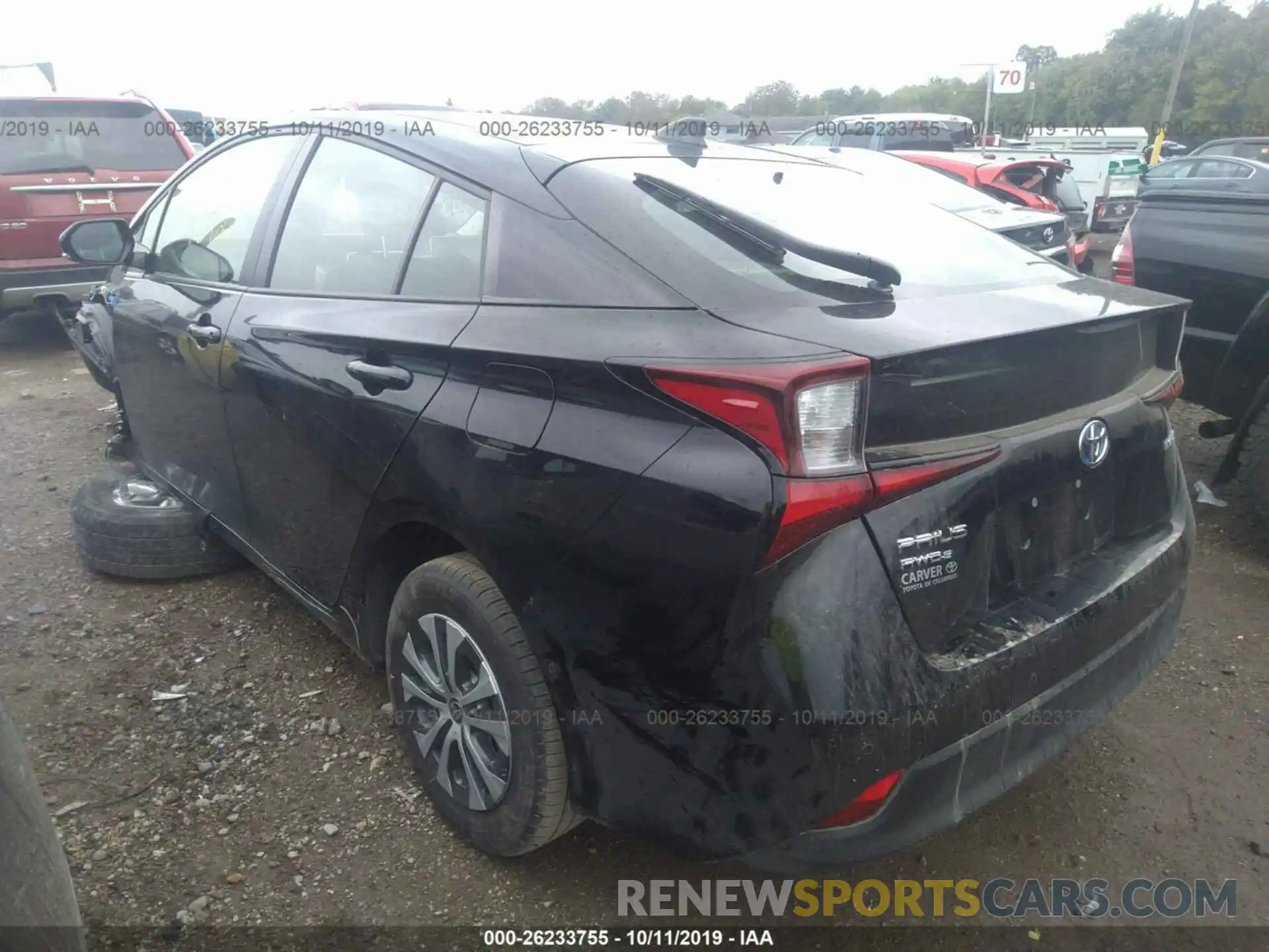 3 Photograph of a damaged car JTDL9RFU2K3001797 TOYOTA PRIUS 2019