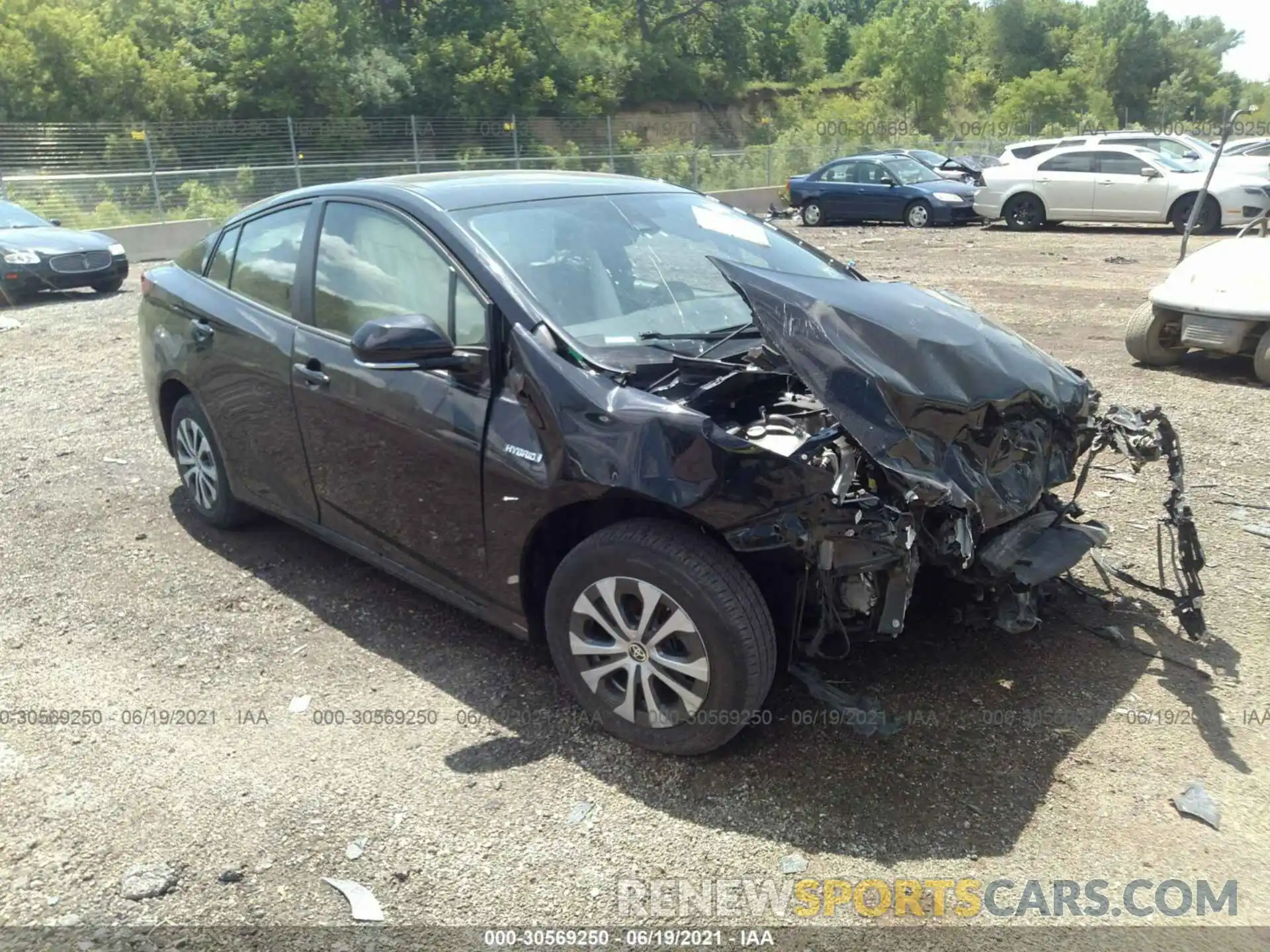 1 Photograph of a damaged car JTDL9RFU2K3002464 TOYOTA PRIUS 2019