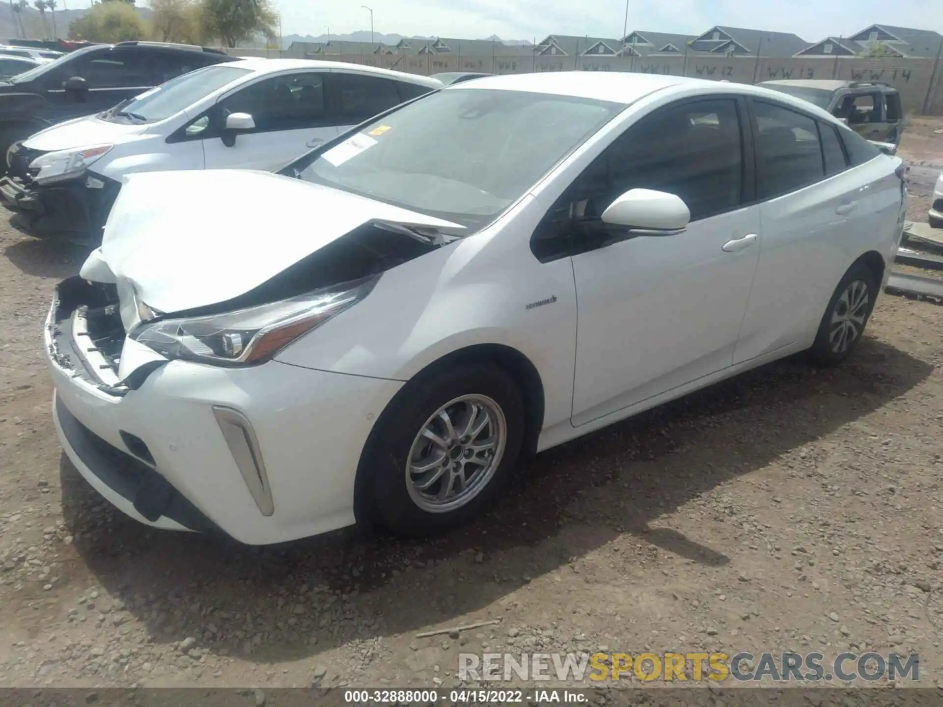 2 Photograph of a damaged car JTDL9RFU2K3003792 TOYOTA PRIUS 2019