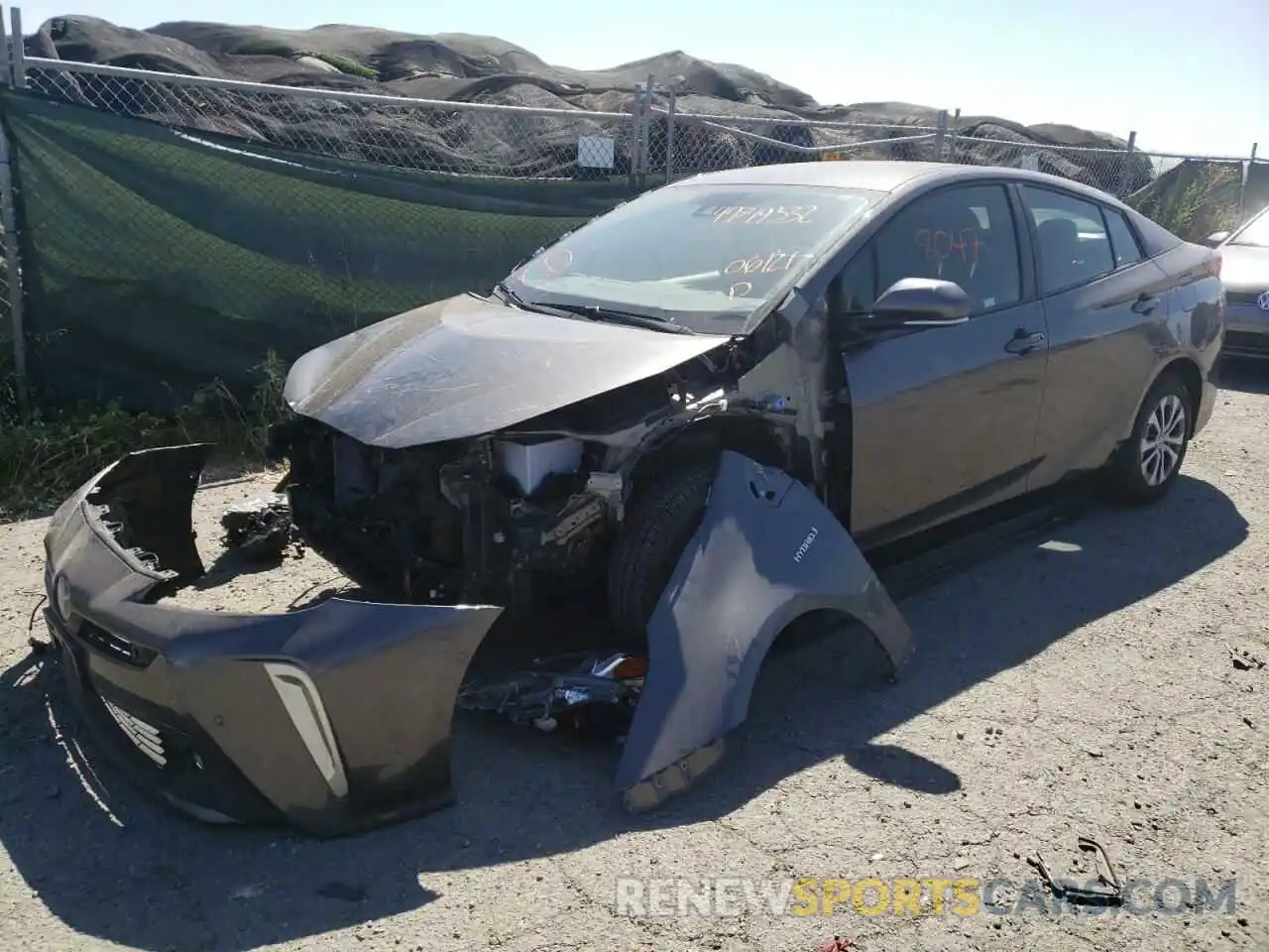 2 Photograph of a damaged car JTDL9RFU2K3004232 TOYOTA PRIUS 2019