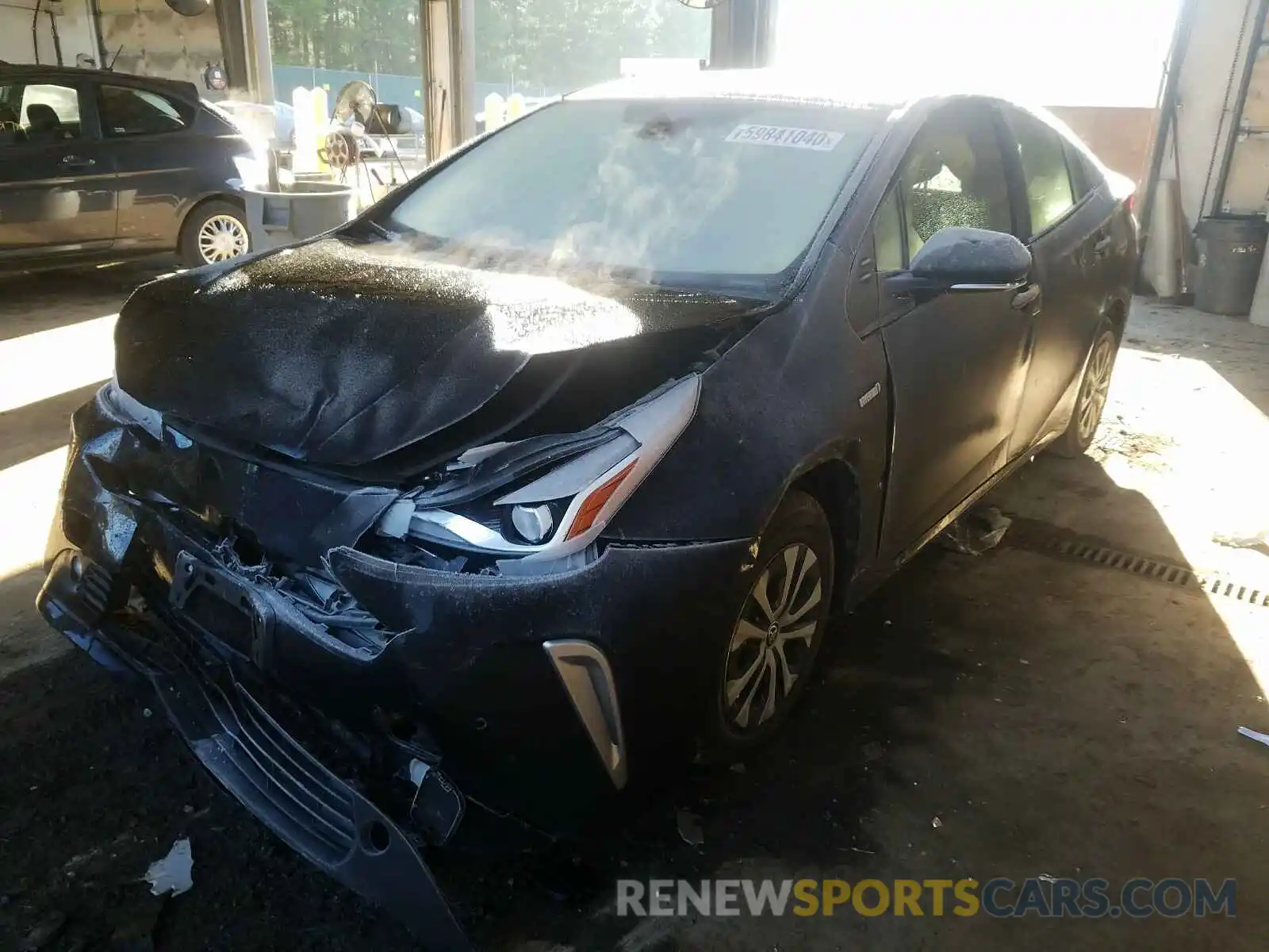 2 Photograph of a damaged car JTDL9RFU2K3006188 TOYOTA PRIUS 2019