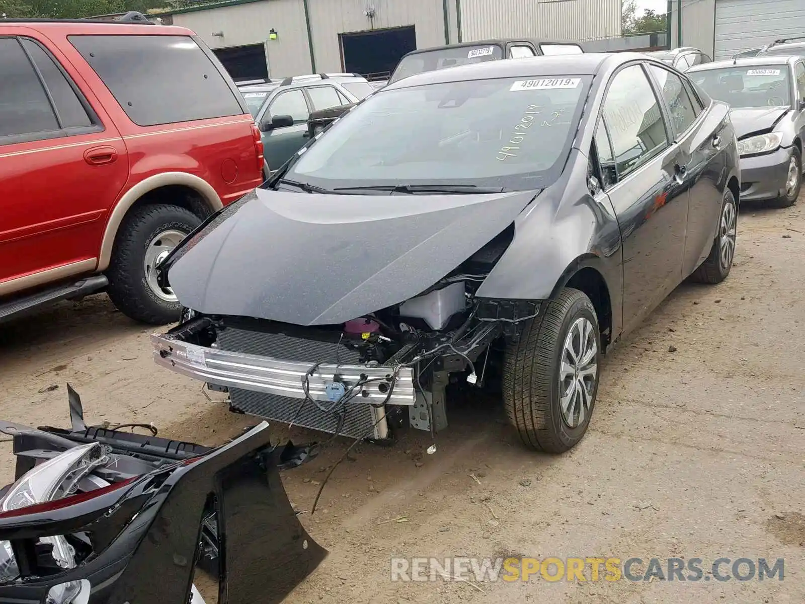 2 Photograph of a damaged car JTDL9RFU2K3006272 TOYOTA PRIUS 2019