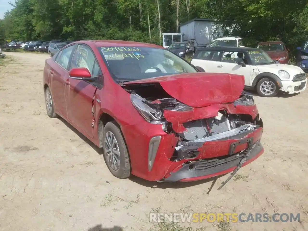 1 Photograph of a damaged car JTDL9RFU2K3006675 TOYOTA PRIUS 2019