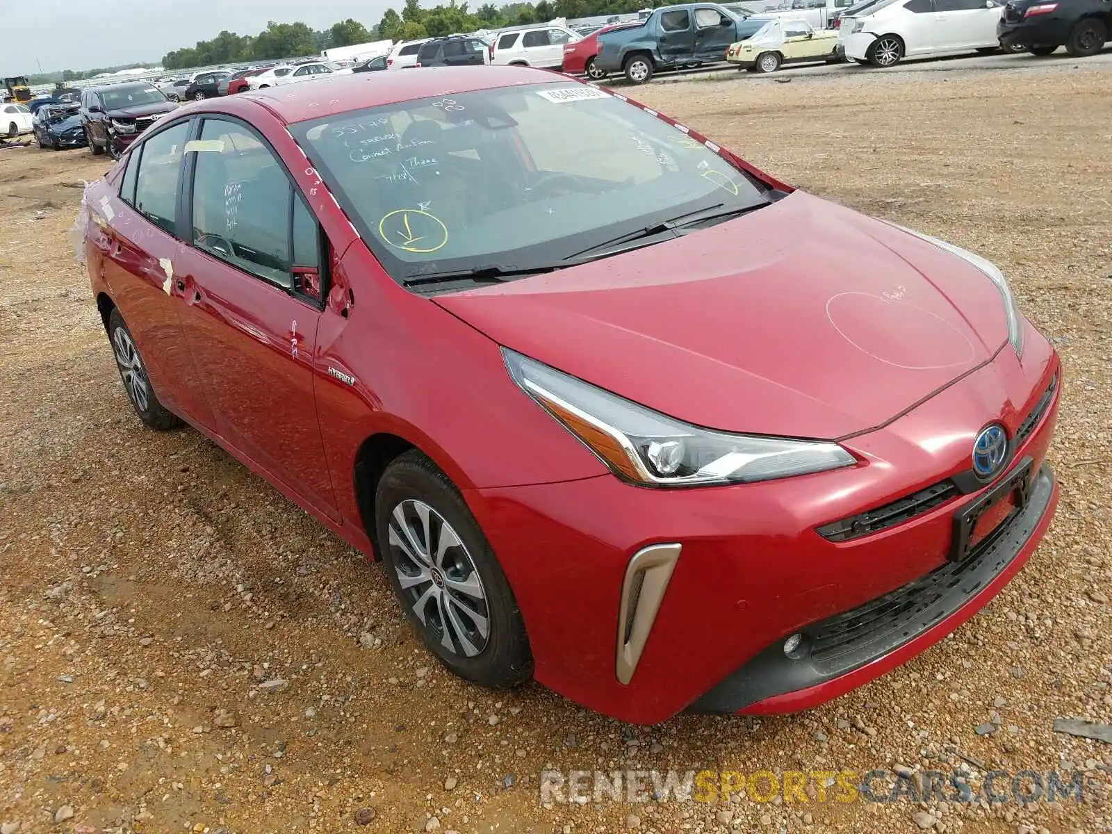 1 Photograph of a damaged car JTDL9RFU2K3009902 TOYOTA PRIUS 2019