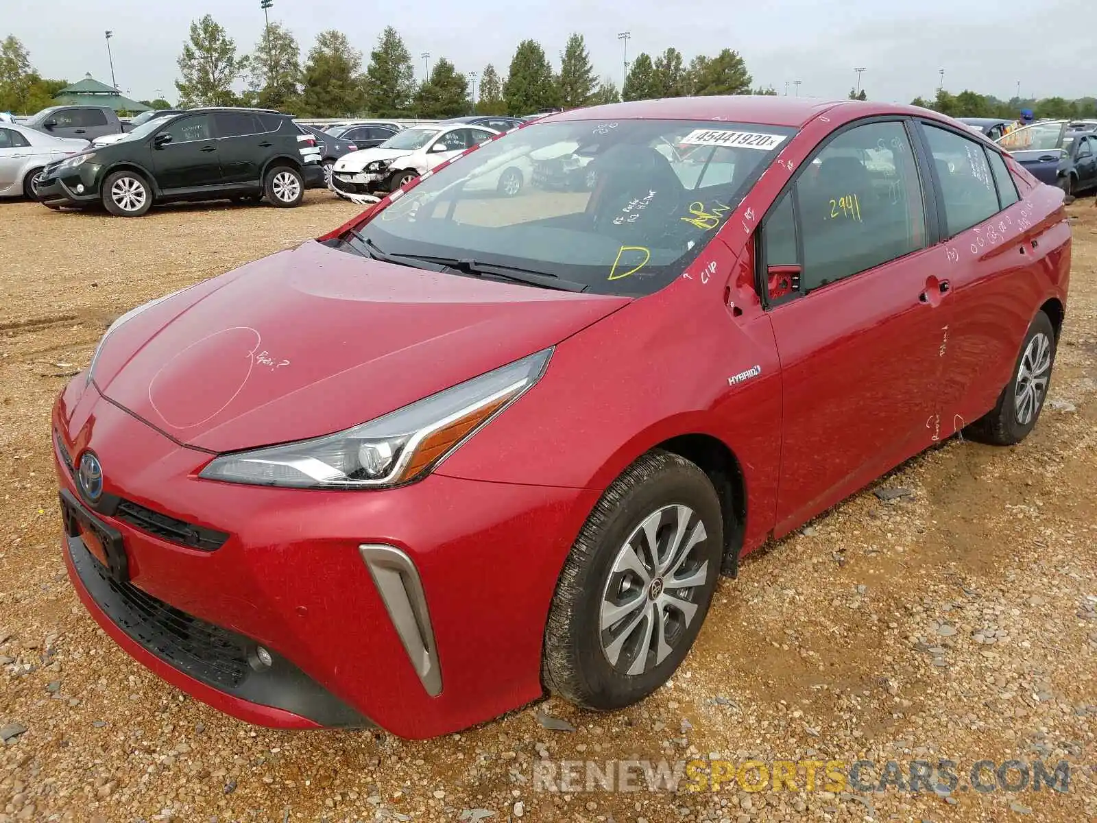 2 Photograph of a damaged car JTDL9RFU2K3009902 TOYOTA PRIUS 2019