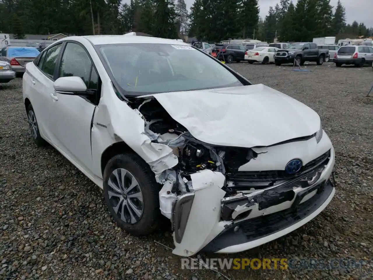 1 Photograph of a damaged car JTDL9RFU2K3010435 TOYOTA PRIUS 2019