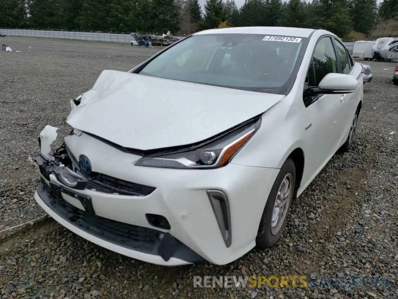 2 Photograph of a damaged car JTDL9RFU2K3010435 TOYOTA PRIUS 2019