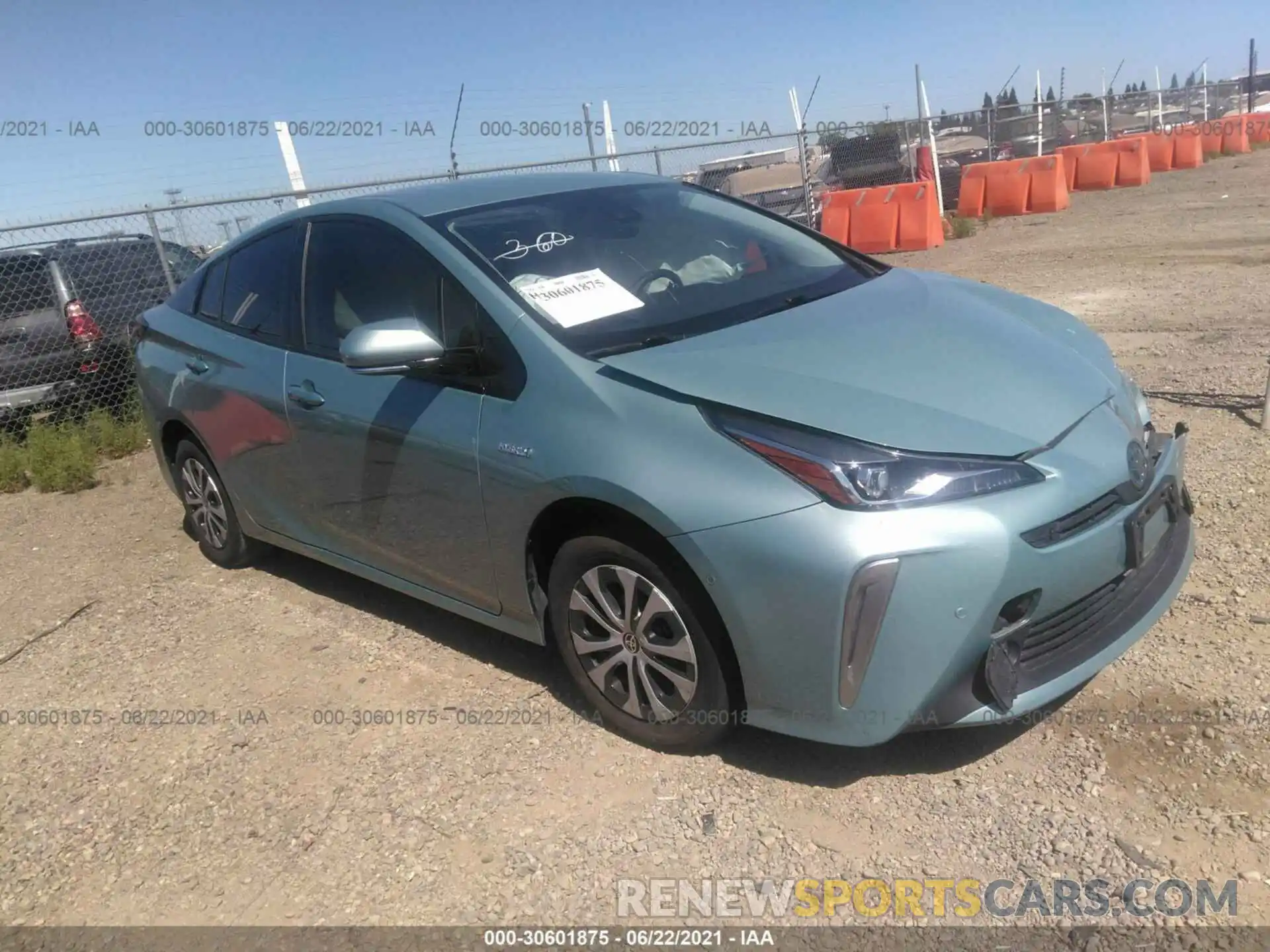 1 Photograph of a damaged car JTDL9RFU2K3010595 TOYOTA PRIUS 2019