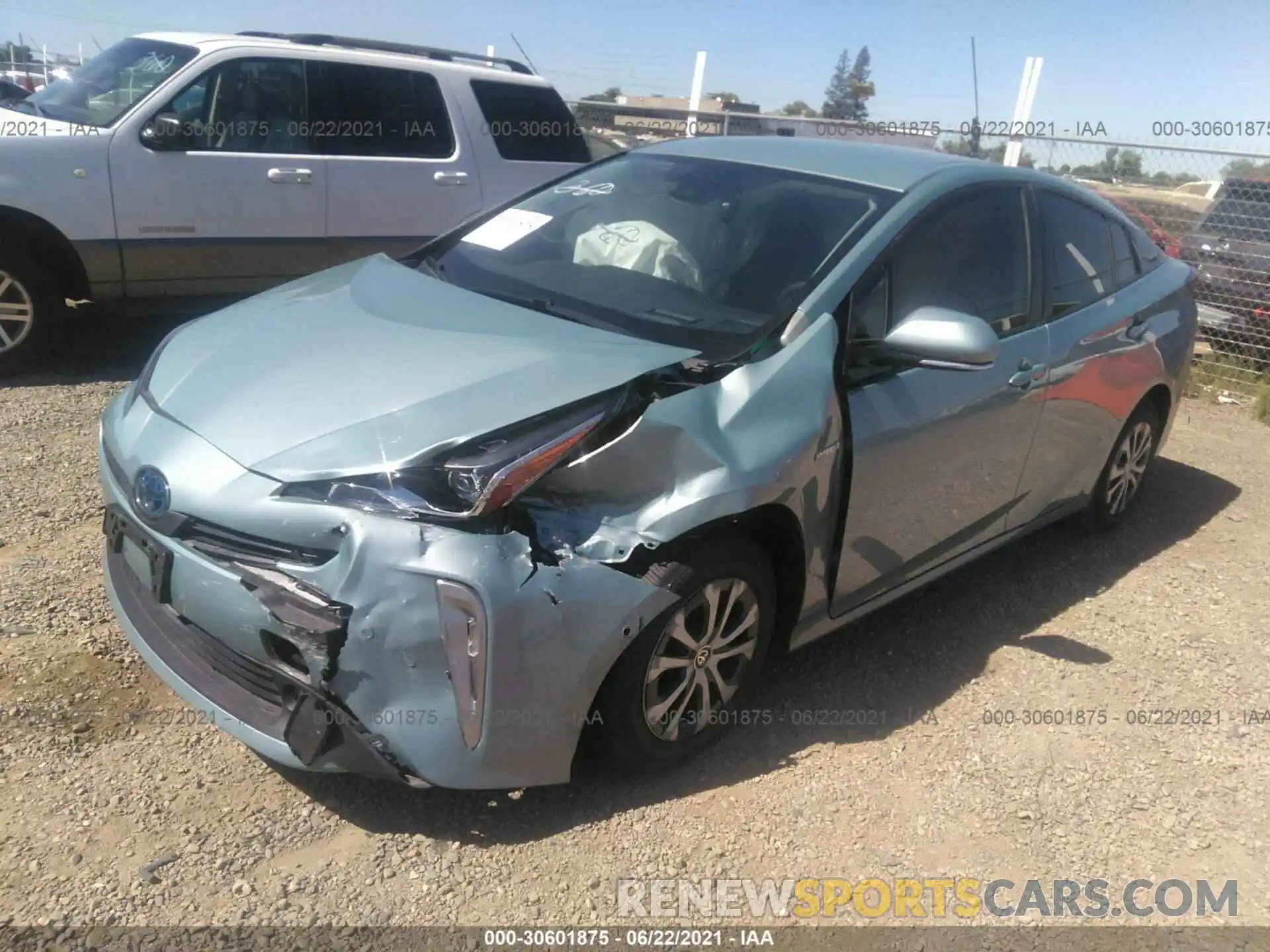 2 Photograph of a damaged car JTDL9RFU2K3010595 TOYOTA PRIUS 2019