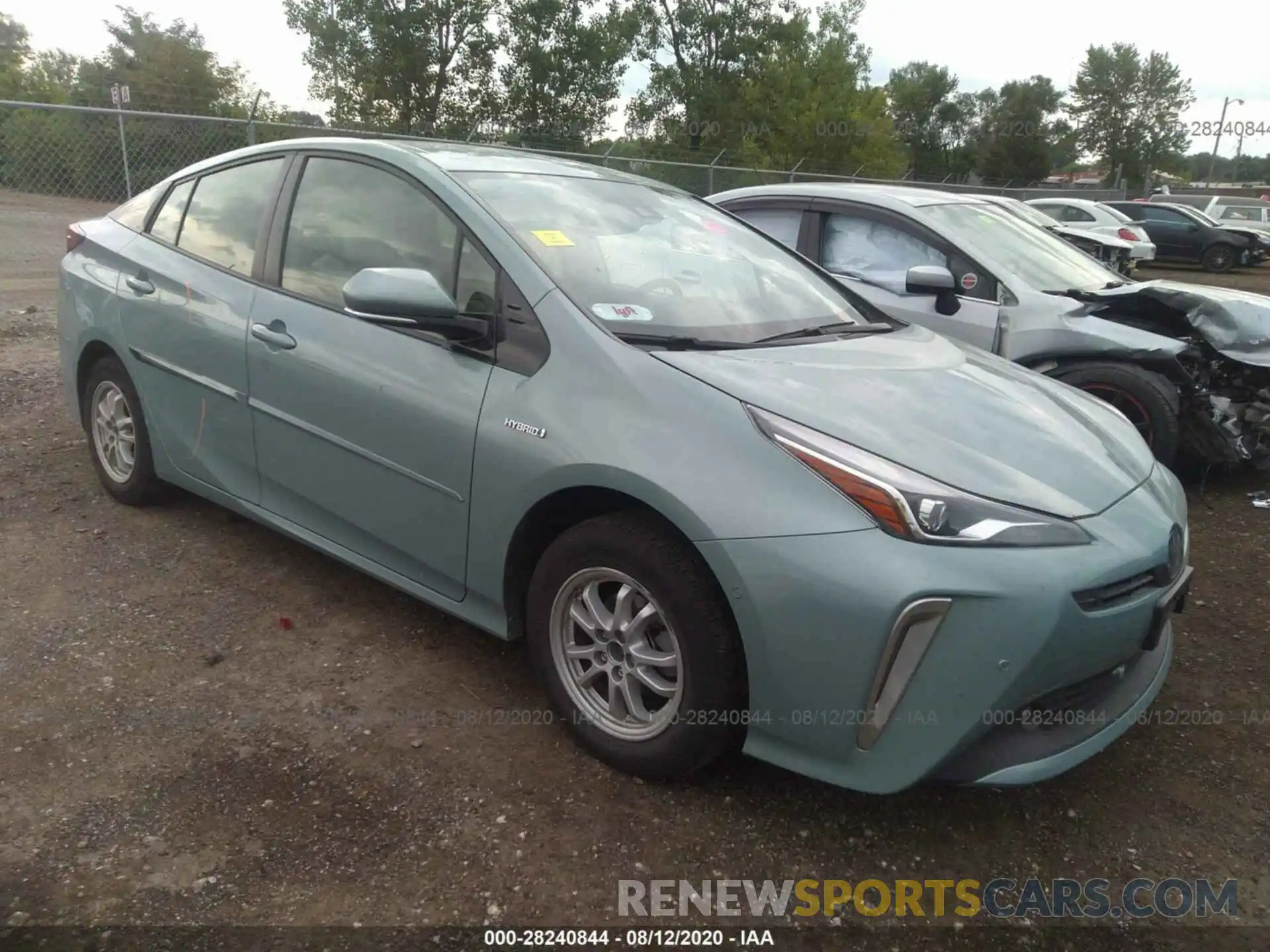 1 Photograph of a damaged car JTDL9RFU2K3011875 TOYOTA PRIUS 2019