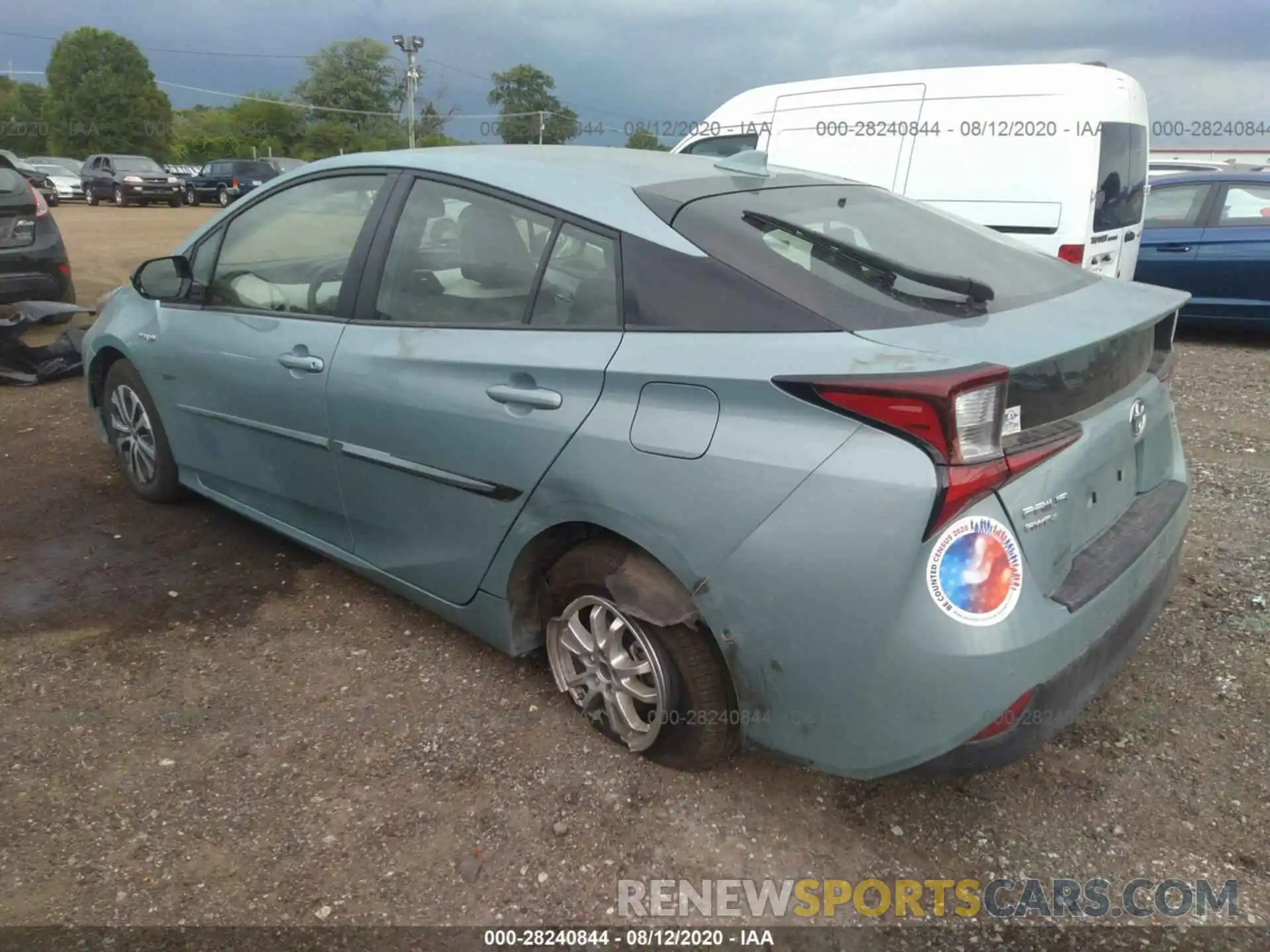 3 Photograph of a damaged car JTDL9RFU2K3011875 TOYOTA PRIUS 2019