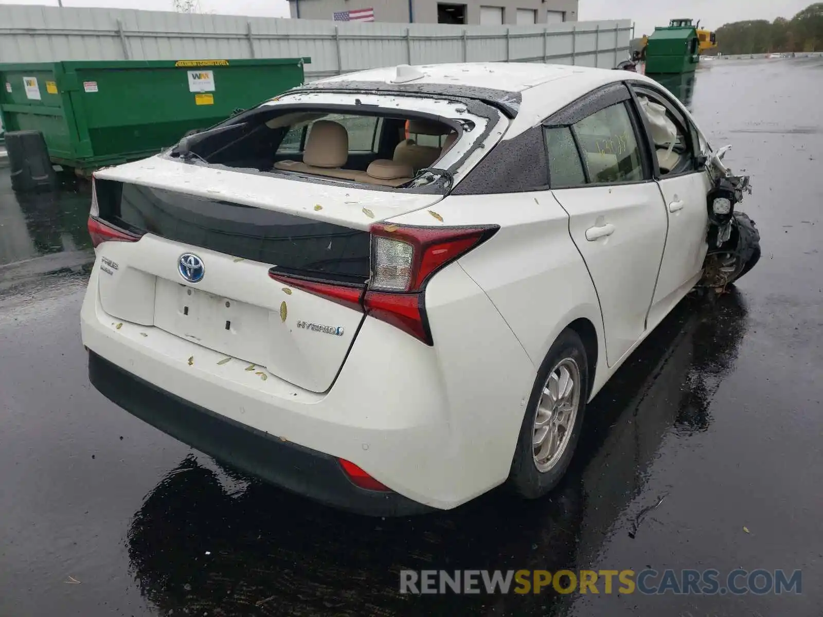 4 Photograph of a damaged car JTDL9RFU2K3012010 TOYOTA PRIUS 2019