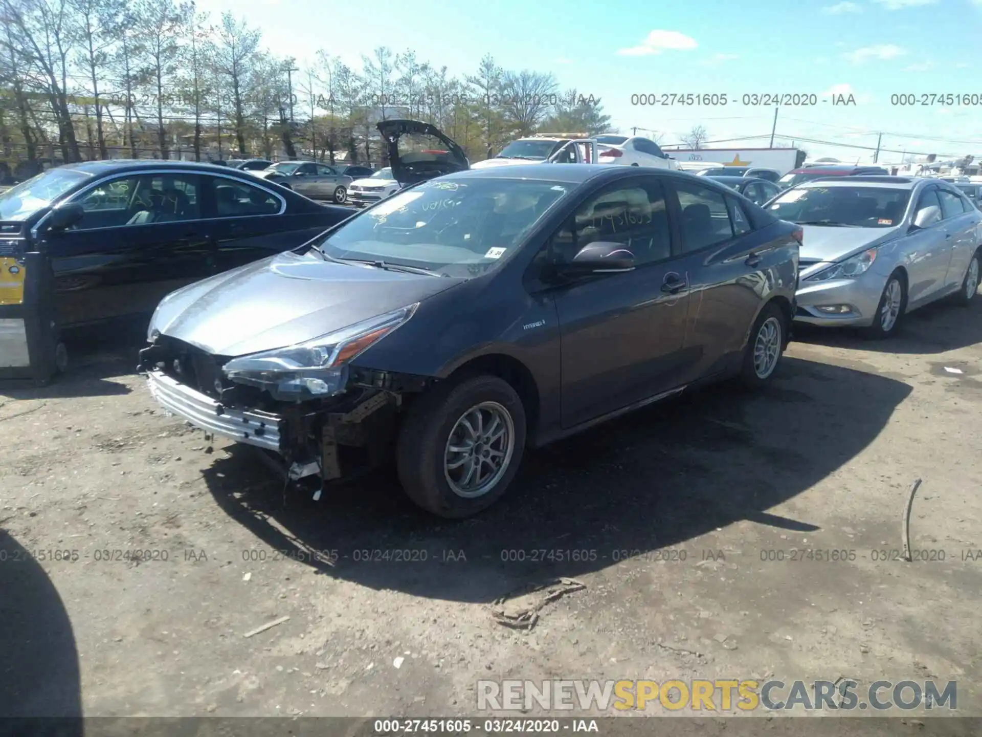 2 Photograph of a damaged car JTDL9RFU3K3002666 TOYOTA PRIUS 2019