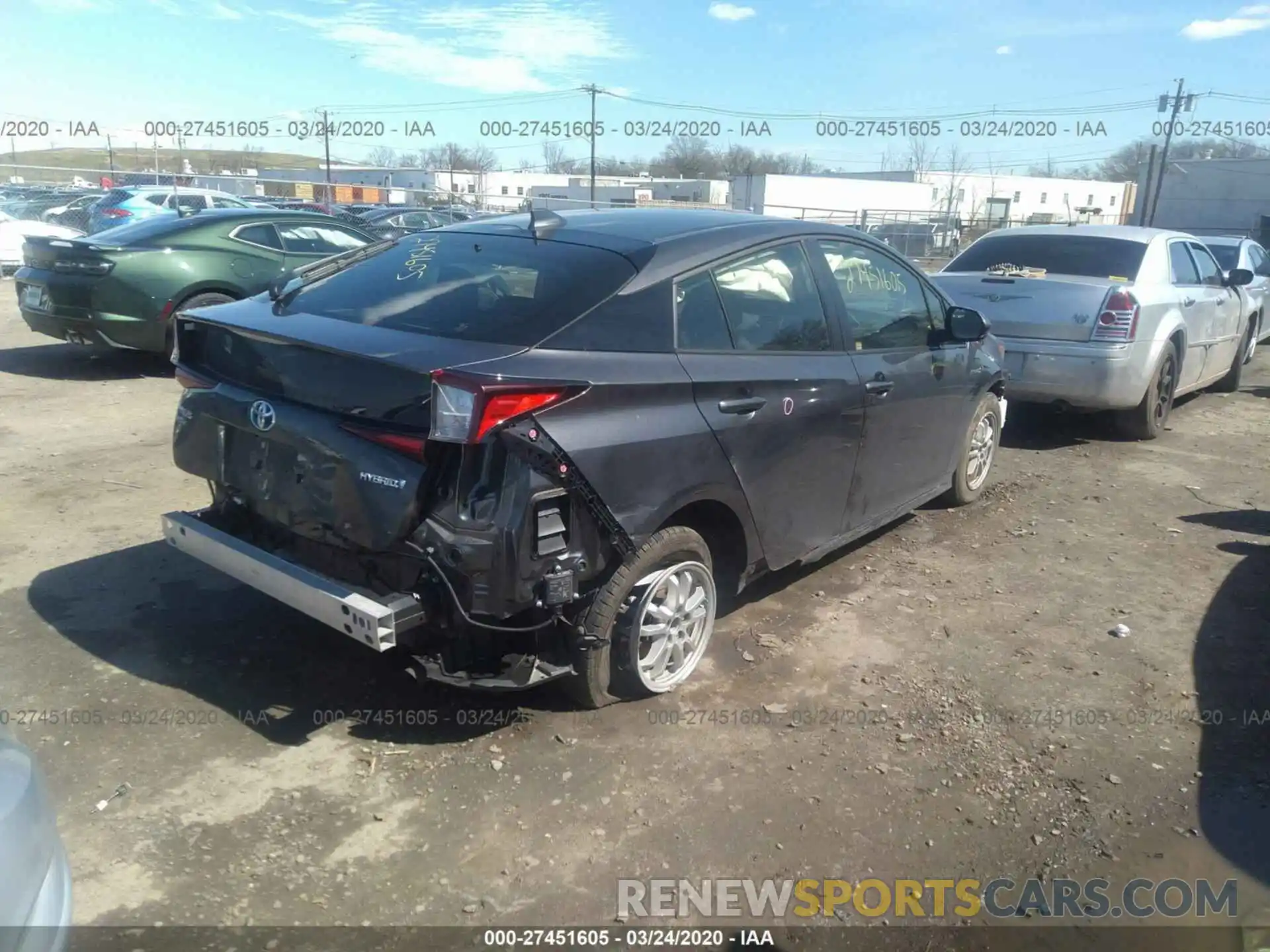 4 Photograph of a damaged car JTDL9RFU3K3002666 TOYOTA PRIUS 2019