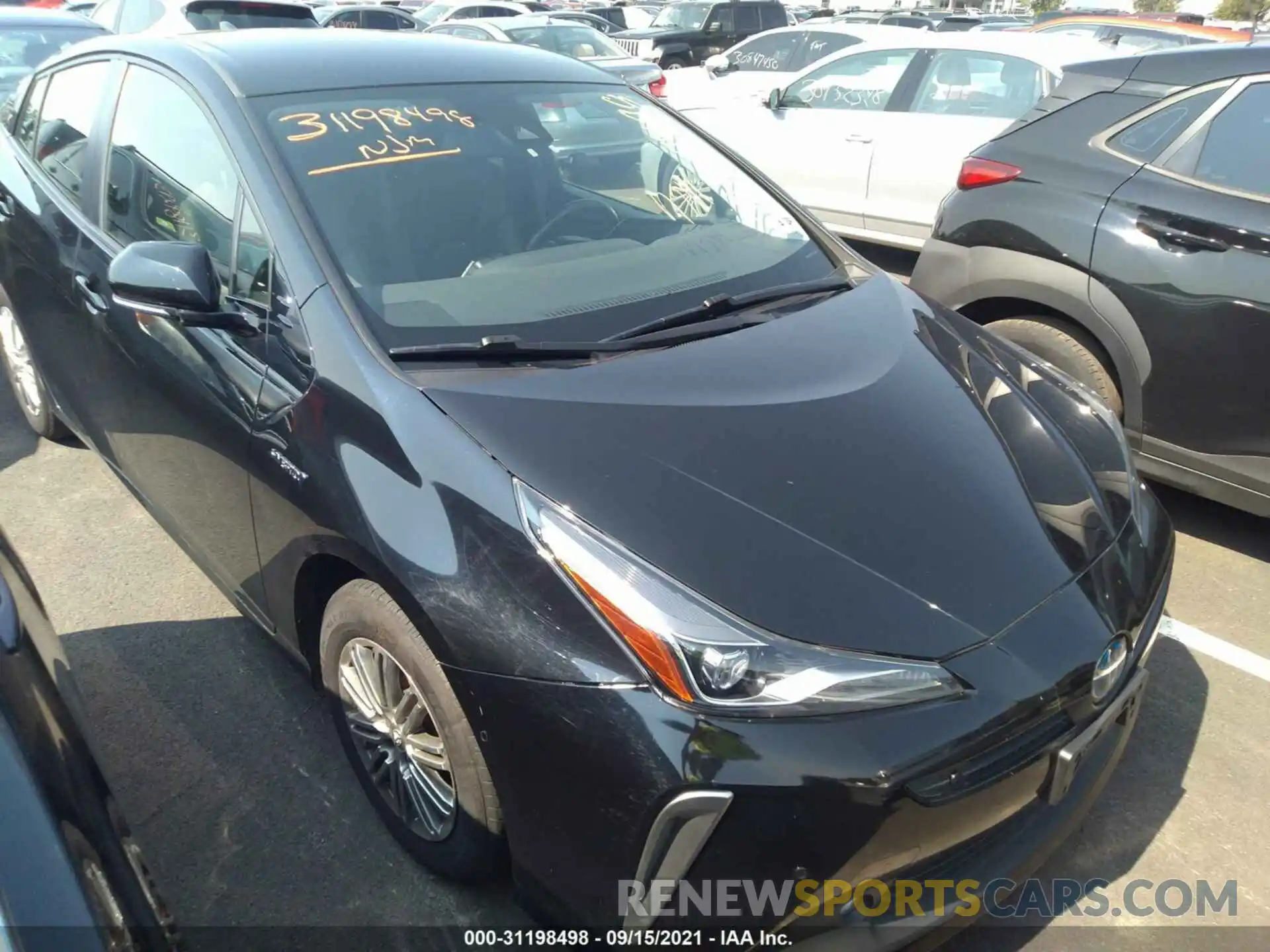 1 Photograph of a damaged car JTDL9RFU3K3002862 TOYOTA PRIUS 2019