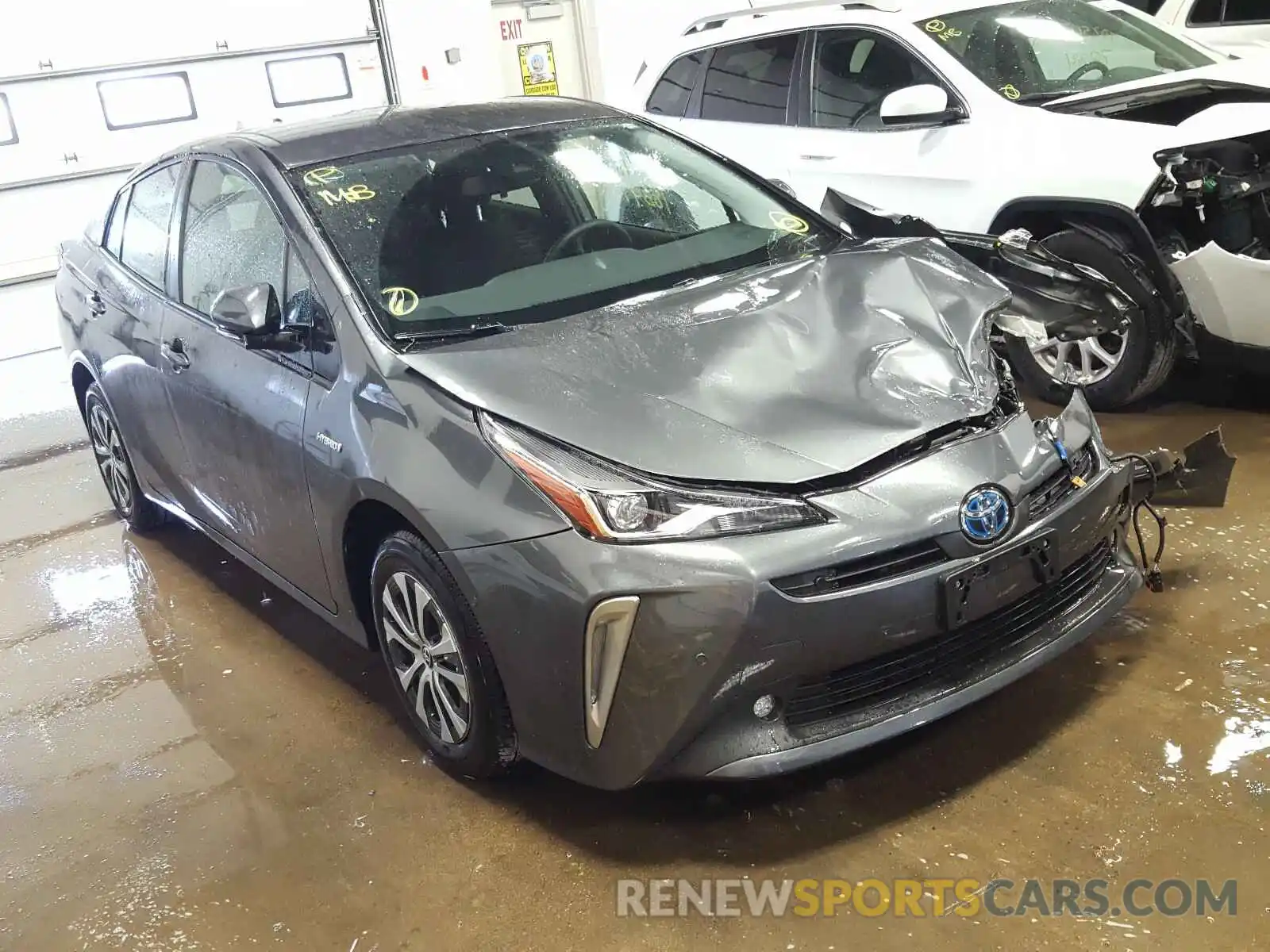 1 Photograph of a damaged car JTDL9RFU3K3003302 TOYOTA PRIUS 2019