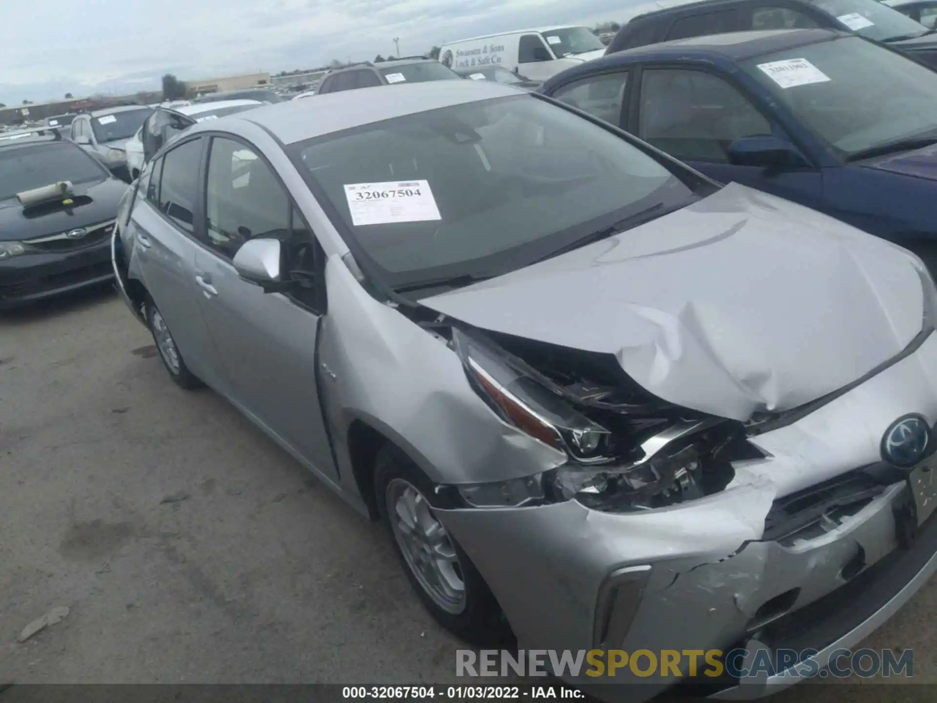 1 Photograph of a damaged car JTDL9RFU3K3003333 TOYOTA PRIUS 2019