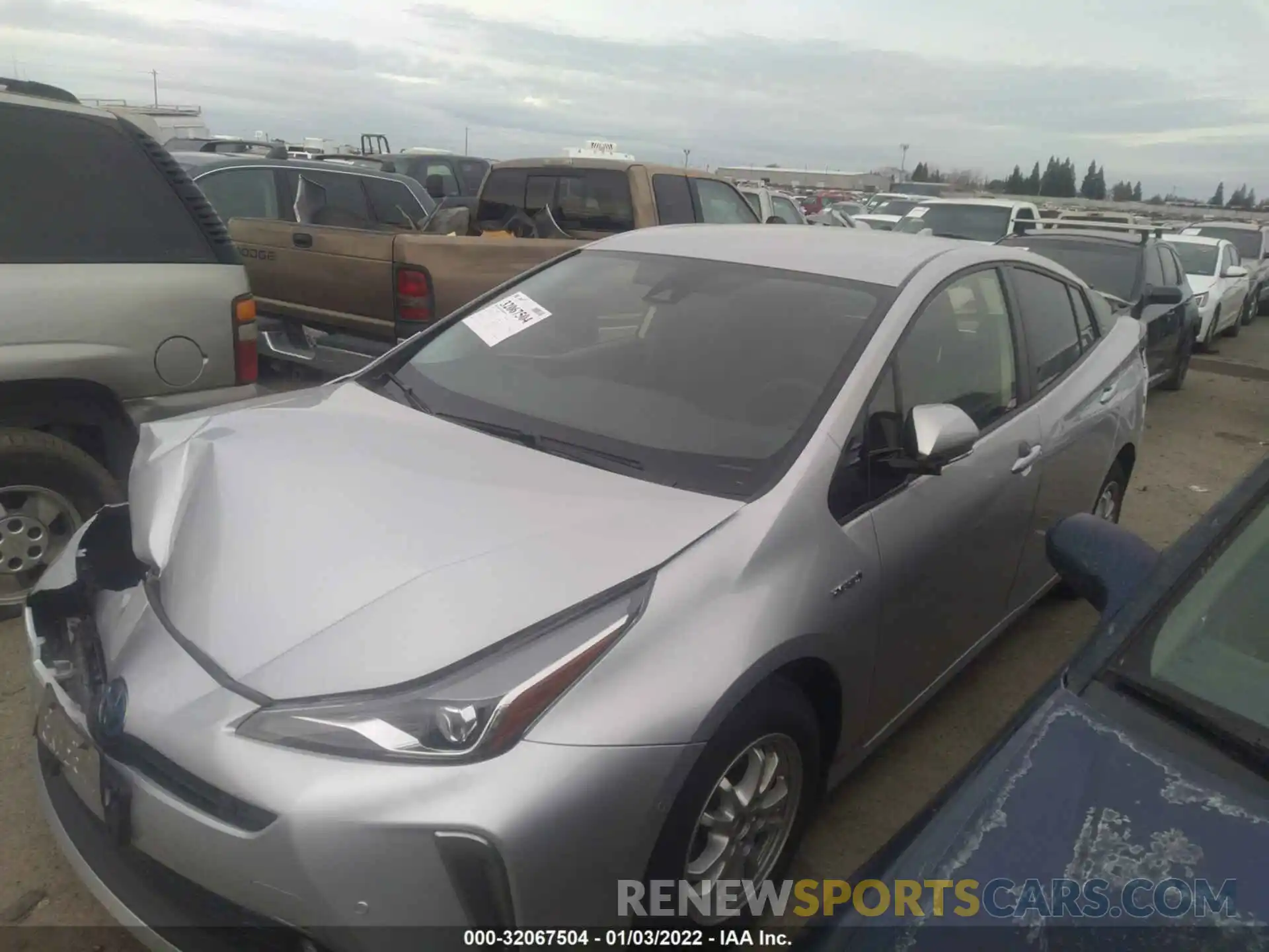 2 Photograph of a damaged car JTDL9RFU3K3003333 TOYOTA PRIUS 2019