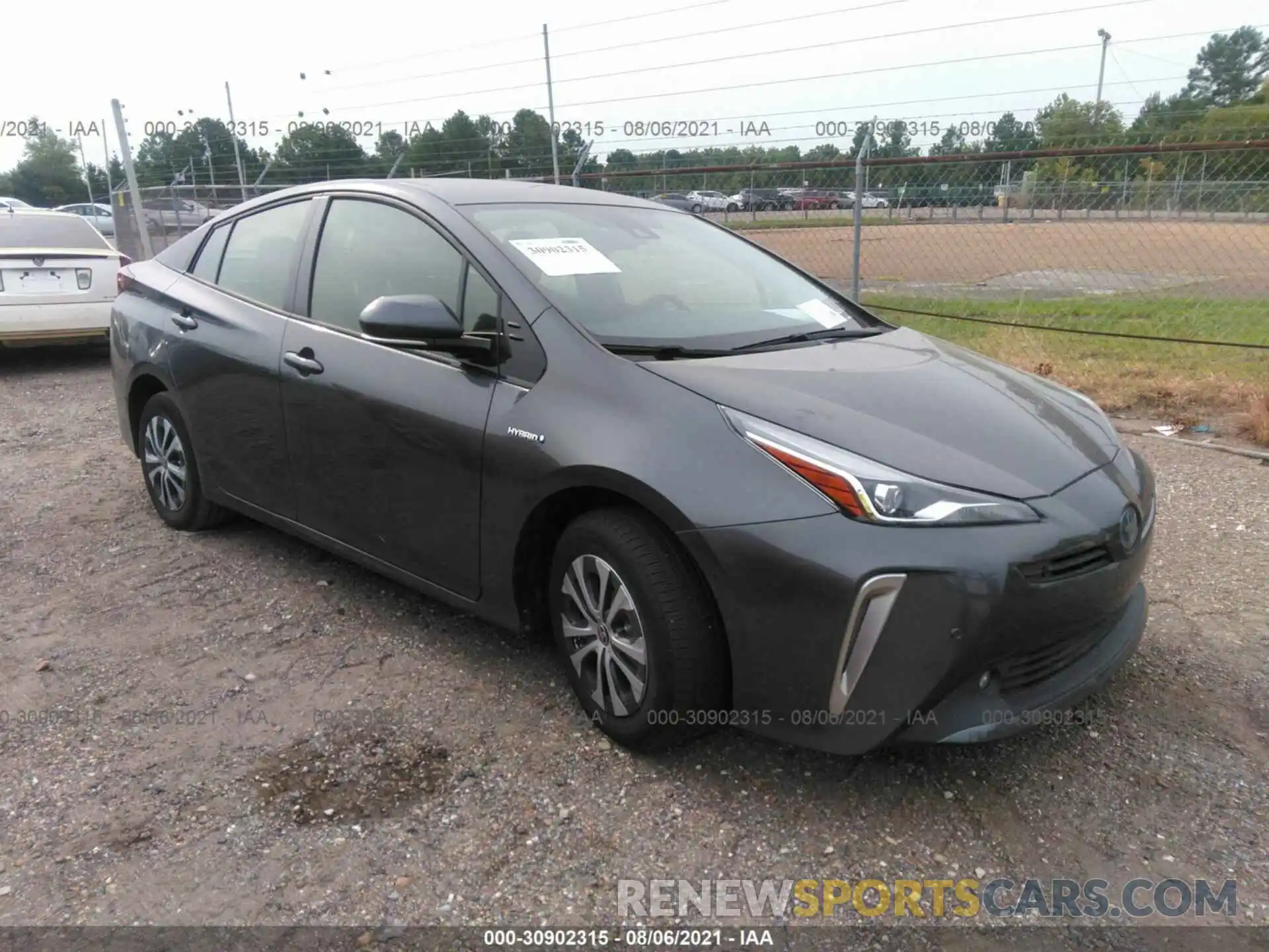 1 Photograph of a damaged car JTDL9RFU3K3003672 TOYOTA PRIUS 2019