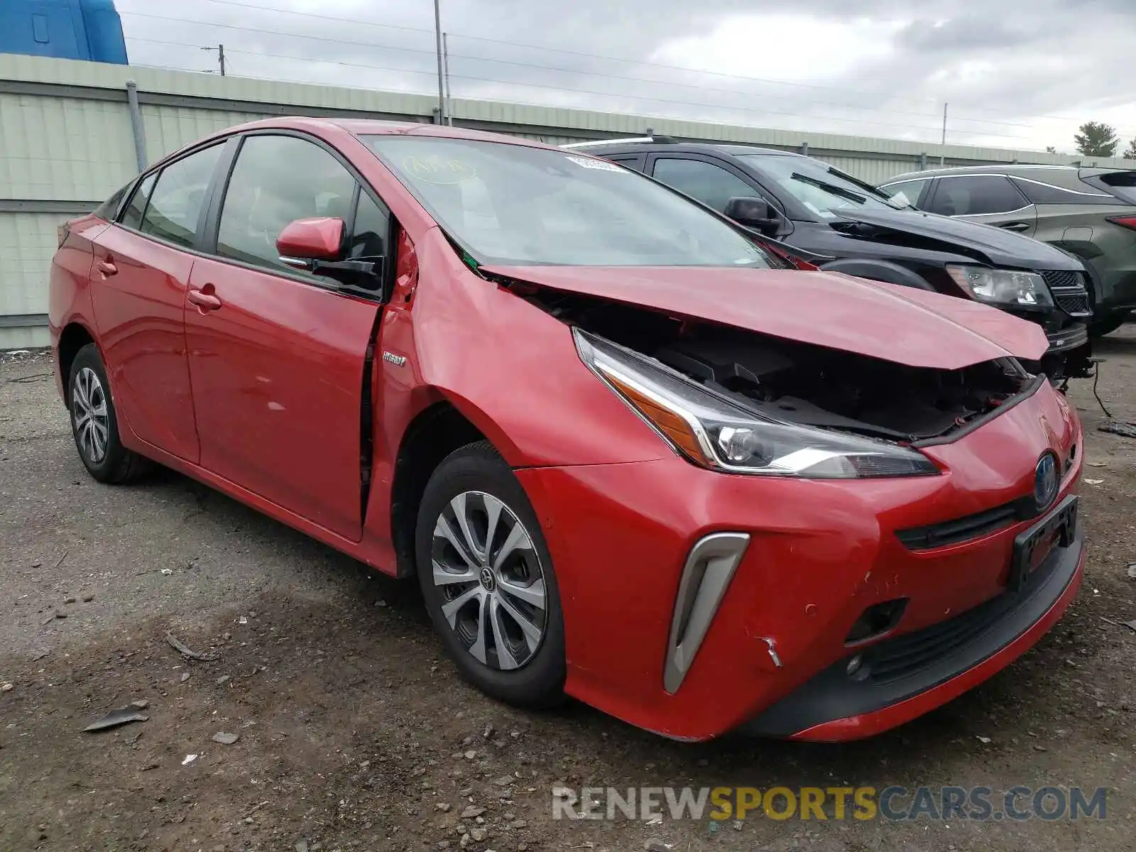 1 Photograph of a damaged car JTDL9RFU3K3005681 TOYOTA PRIUS 2019