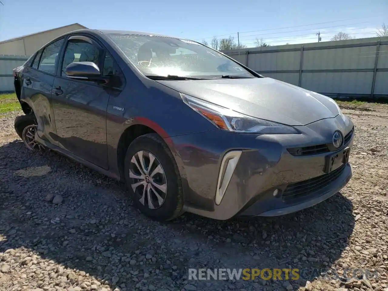 1 Photograph of a damaged car JTDL9RFU3K3006071 TOYOTA PRIUS 2019