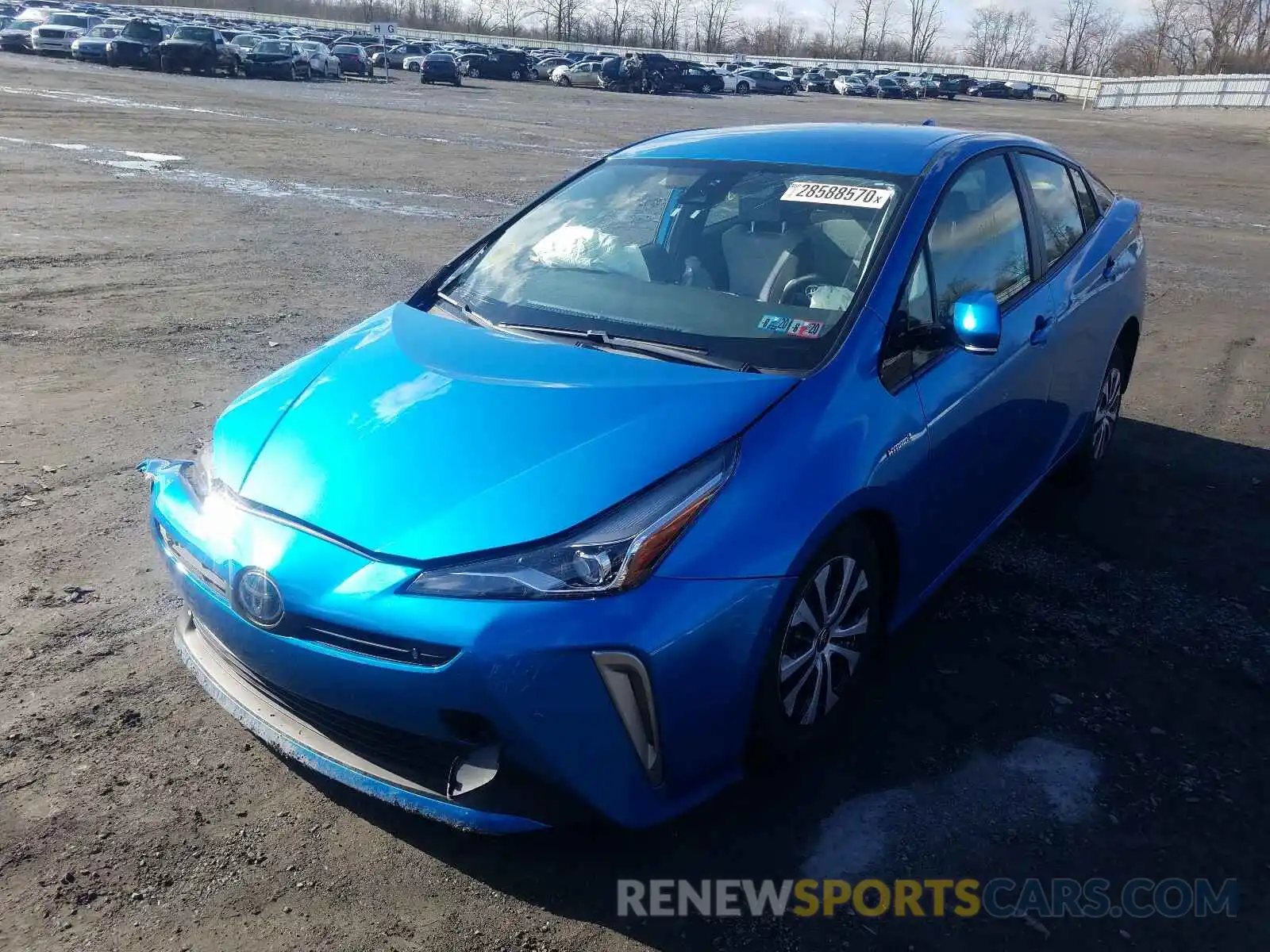 2 Photograph of a damaged car JTDL9RFU3K3006460 TOYOTA PRIUS 2019