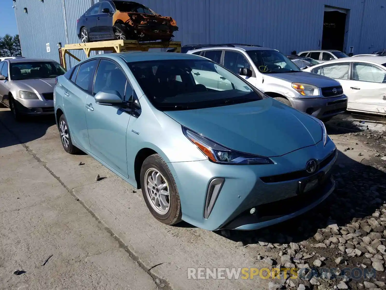 1 Photograph of a damaged car JTDL9RFU3K3008872 TOYOTA PRIUS 2019