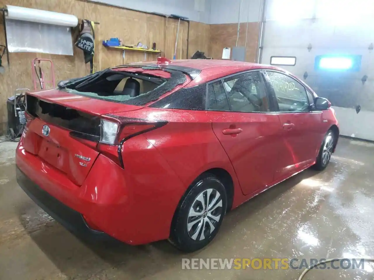 4 Photograph of a damaged car JTDL9RFU3K3010900 TOYOTA PRIUS 2019