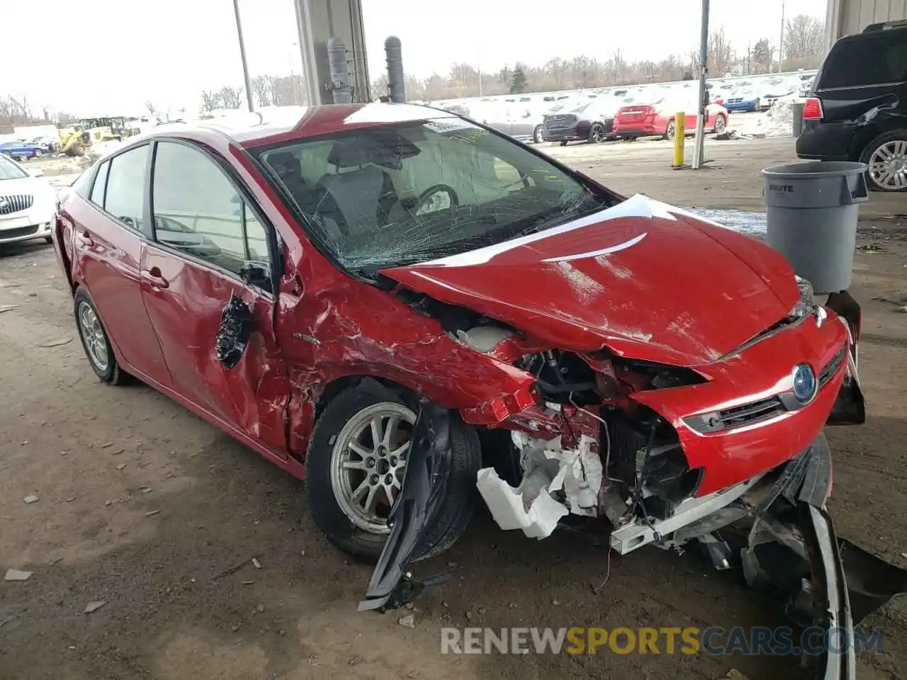 1 Photograph of a damaged car JTDL9RFU3K3011240 TOYOTA PRIUS 2019