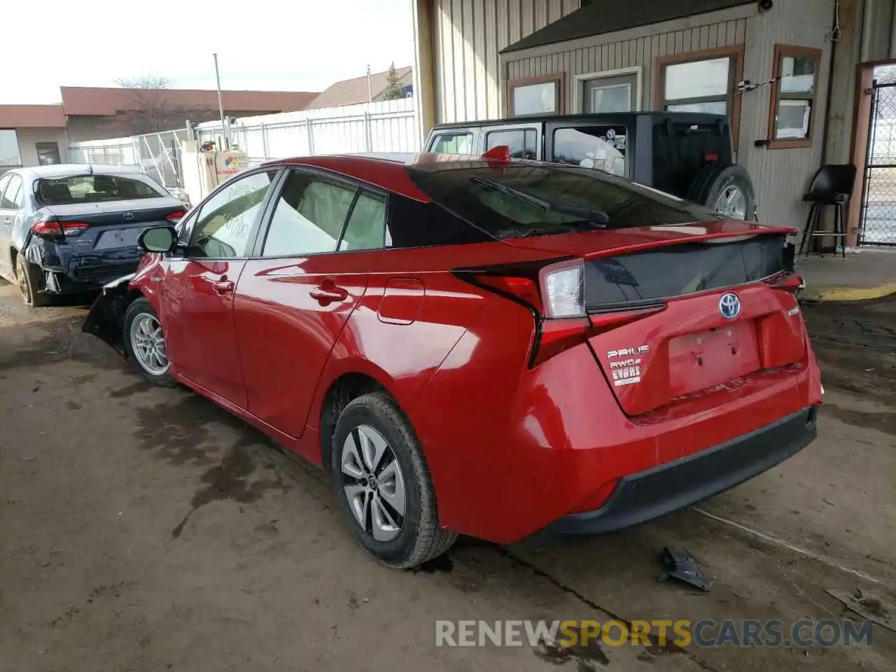 3 Photograph of a damaged car JTDL9RFU3K3011240 TOYOTA PRIUS 2019