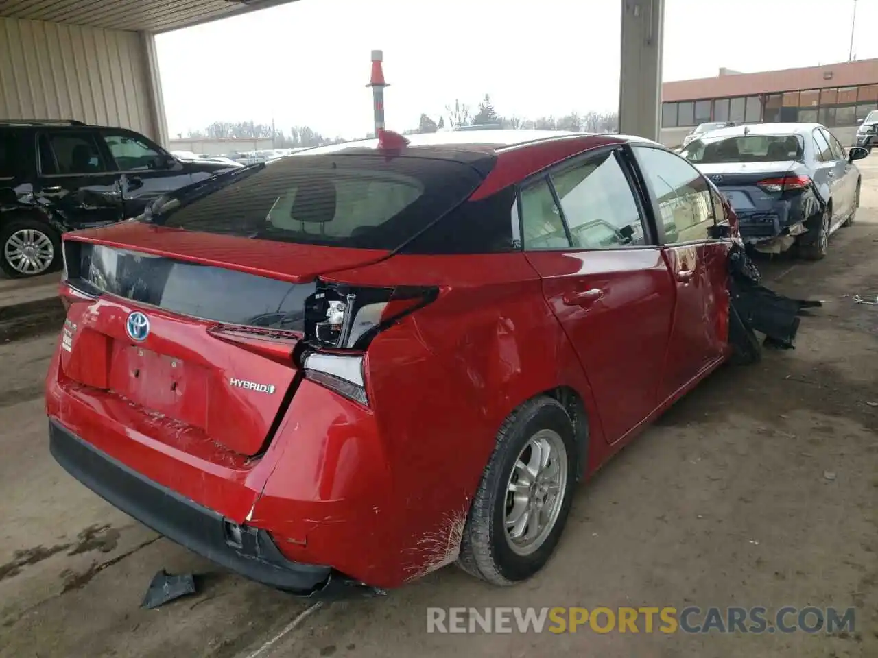 4 Photograph of a damaged car JTDL9RFU3K3011240 TOYOTA PRIUS 2019